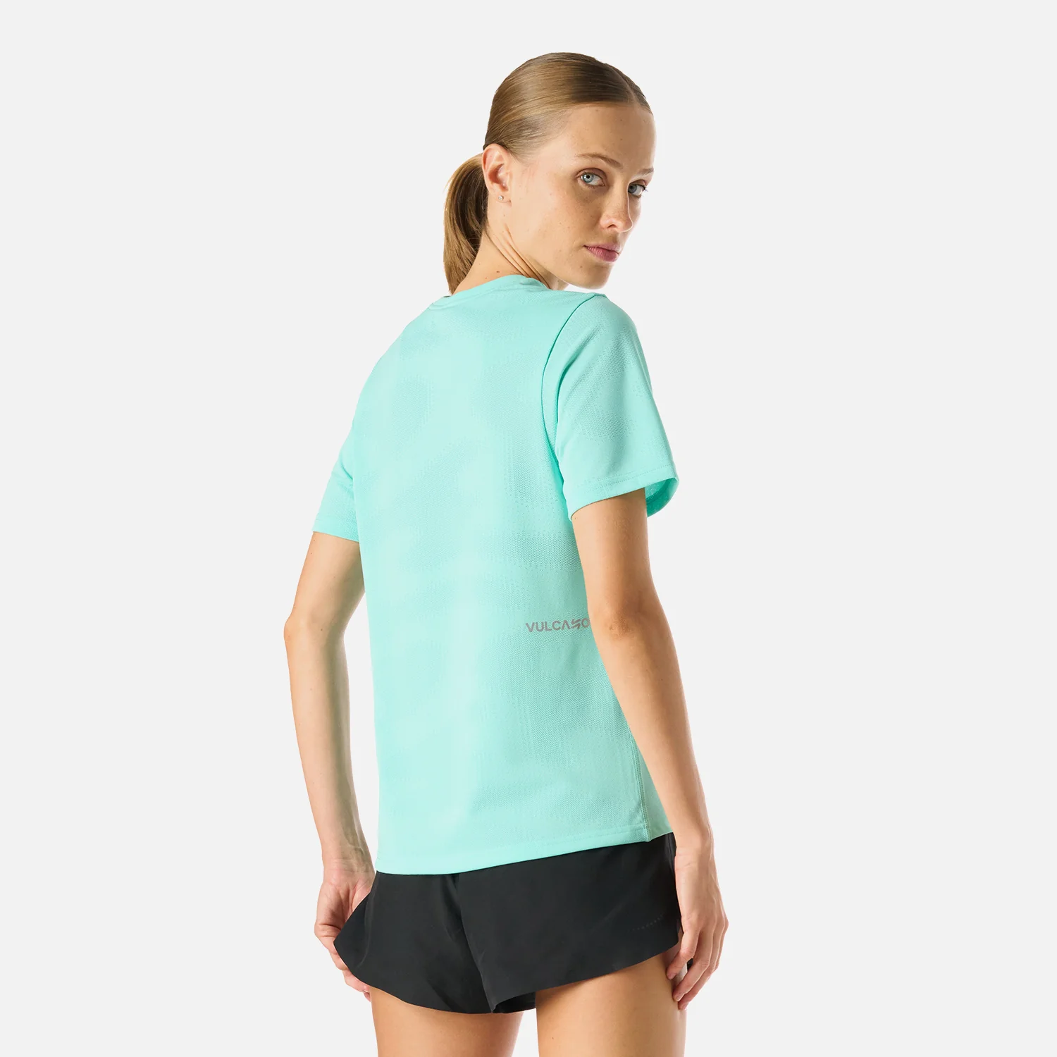Polera Mujer Built To Move Pro T-Shirt Jade Vulcano - Image 4