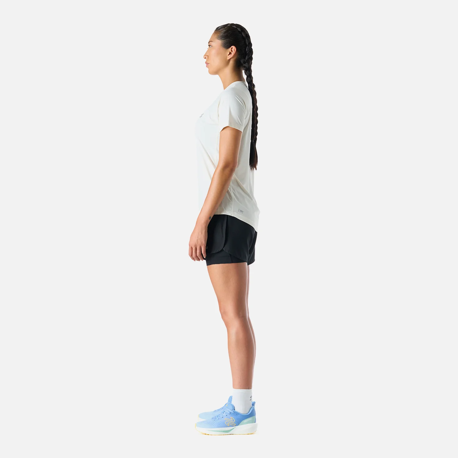 Polera Mujer Built To Move T-Shirt Blanco Vulcano - Image 3