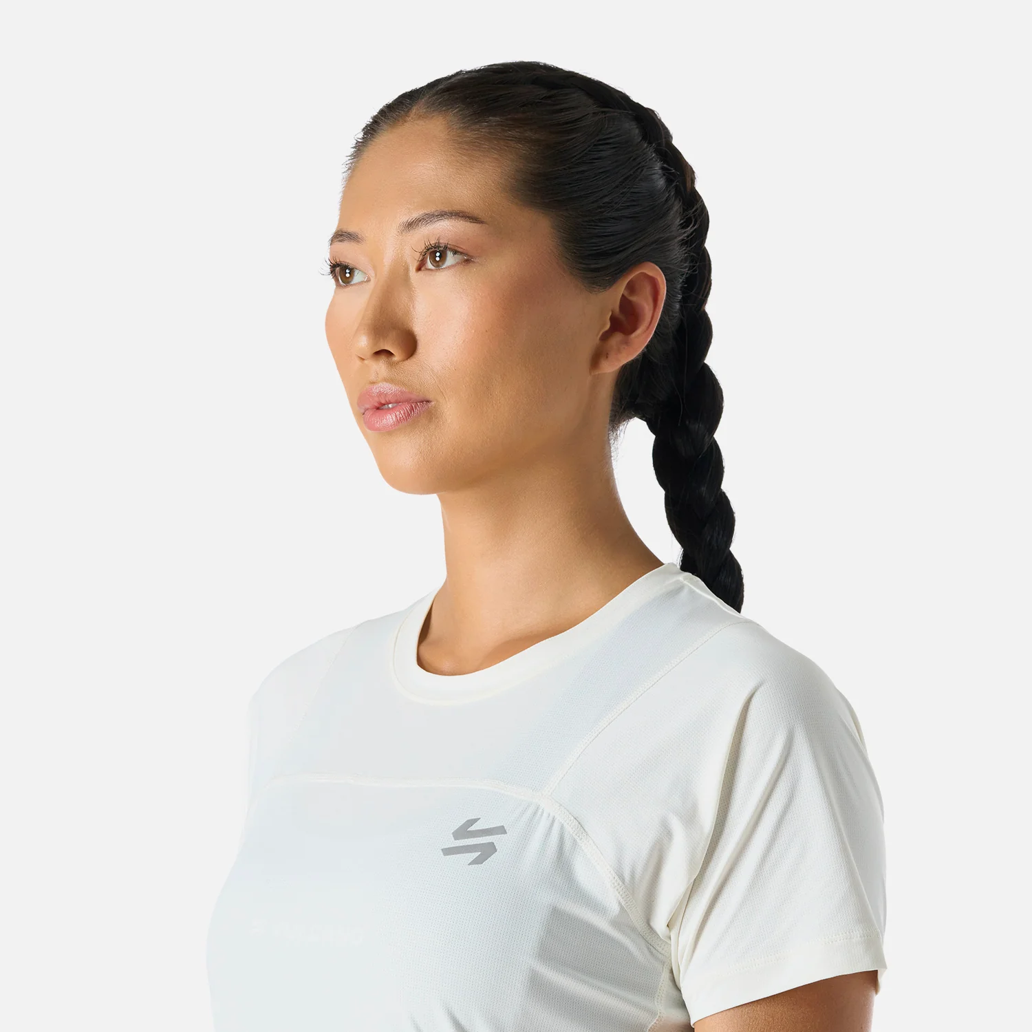 Polera Mujer Built To Move T-Shirt Blanco Vulcano - Image 5