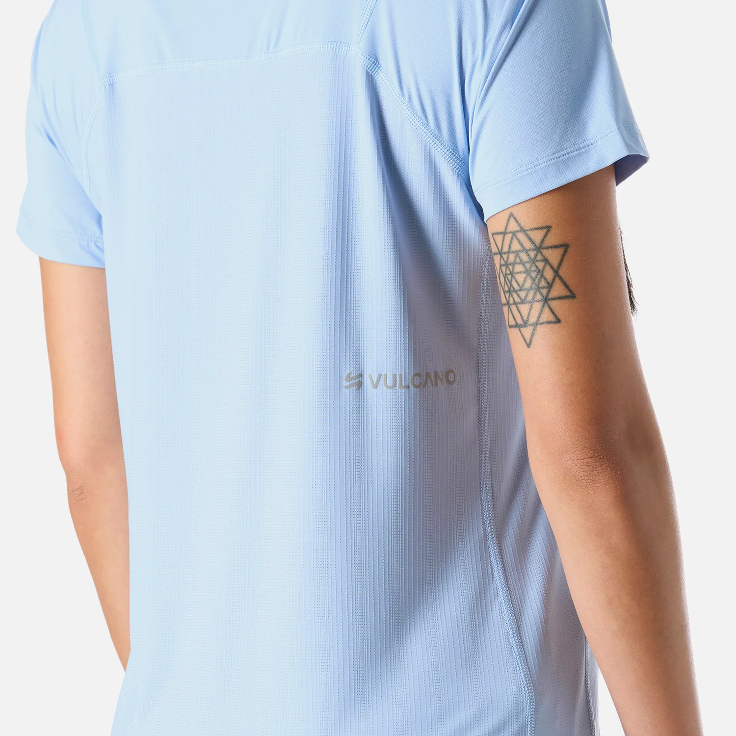 Polera Mujer Built To Move T-Shirt Celeste Vulcano - Image 6