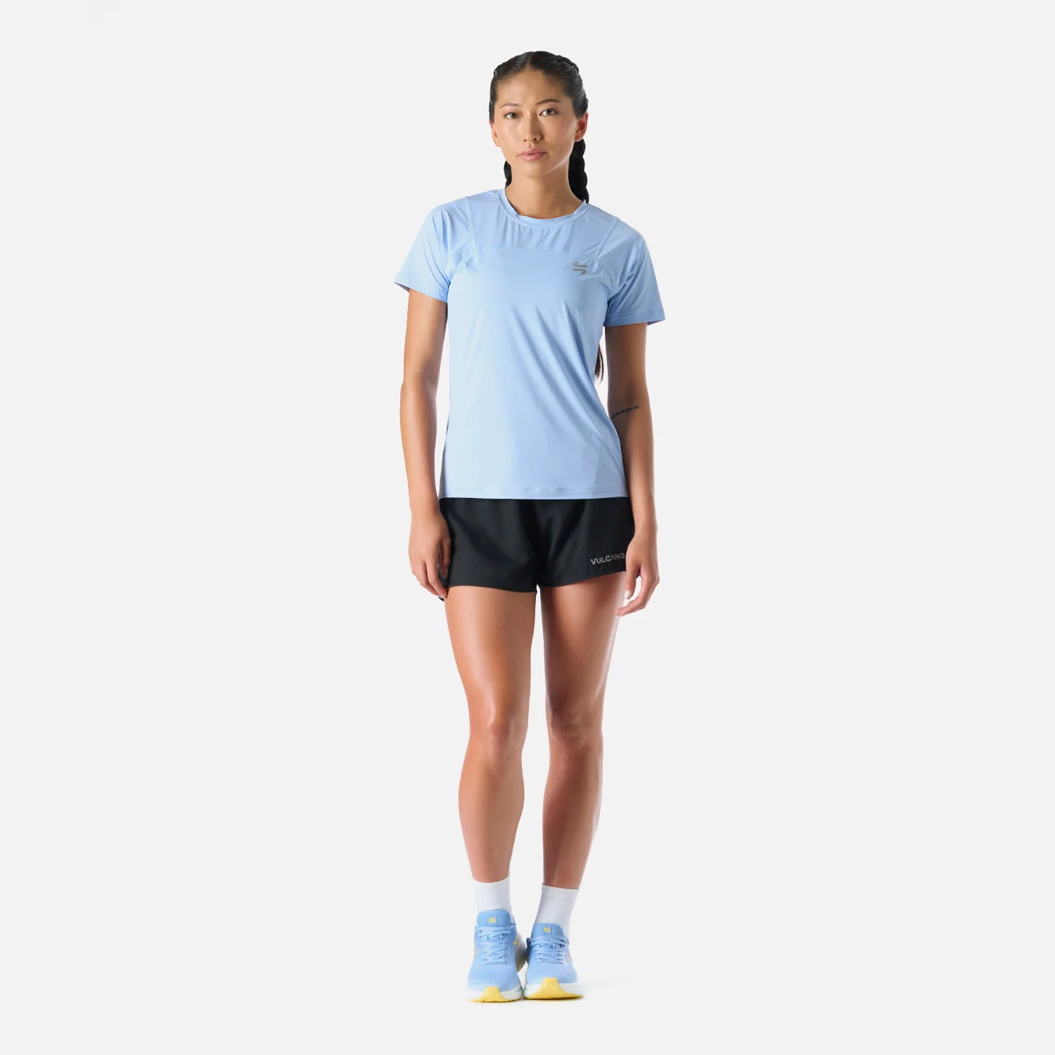Polera Mujer Built To Move T-Shirt Celeste Vulcano - Image 7