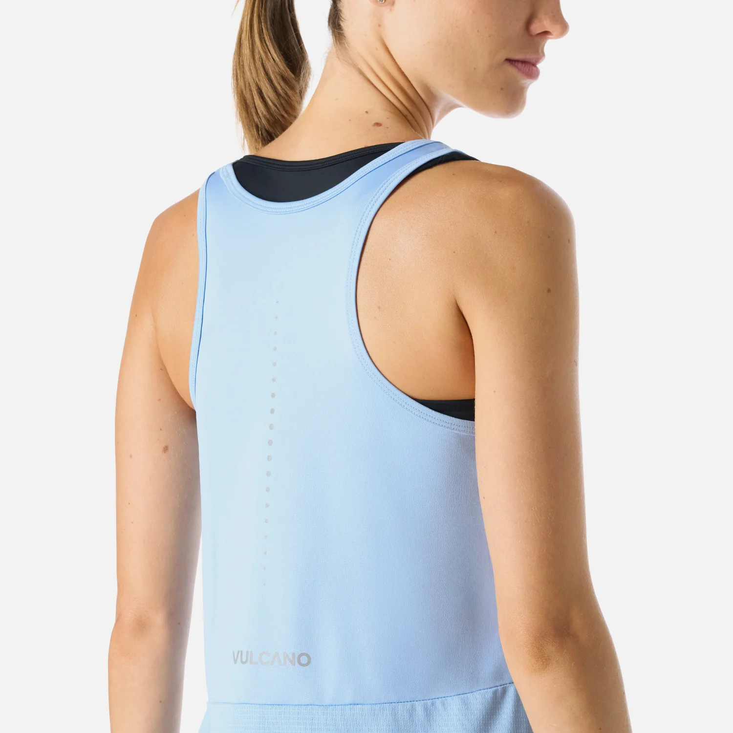 Polera Mujer Built To Move Tank Top Celeste Vulcano - Image 6