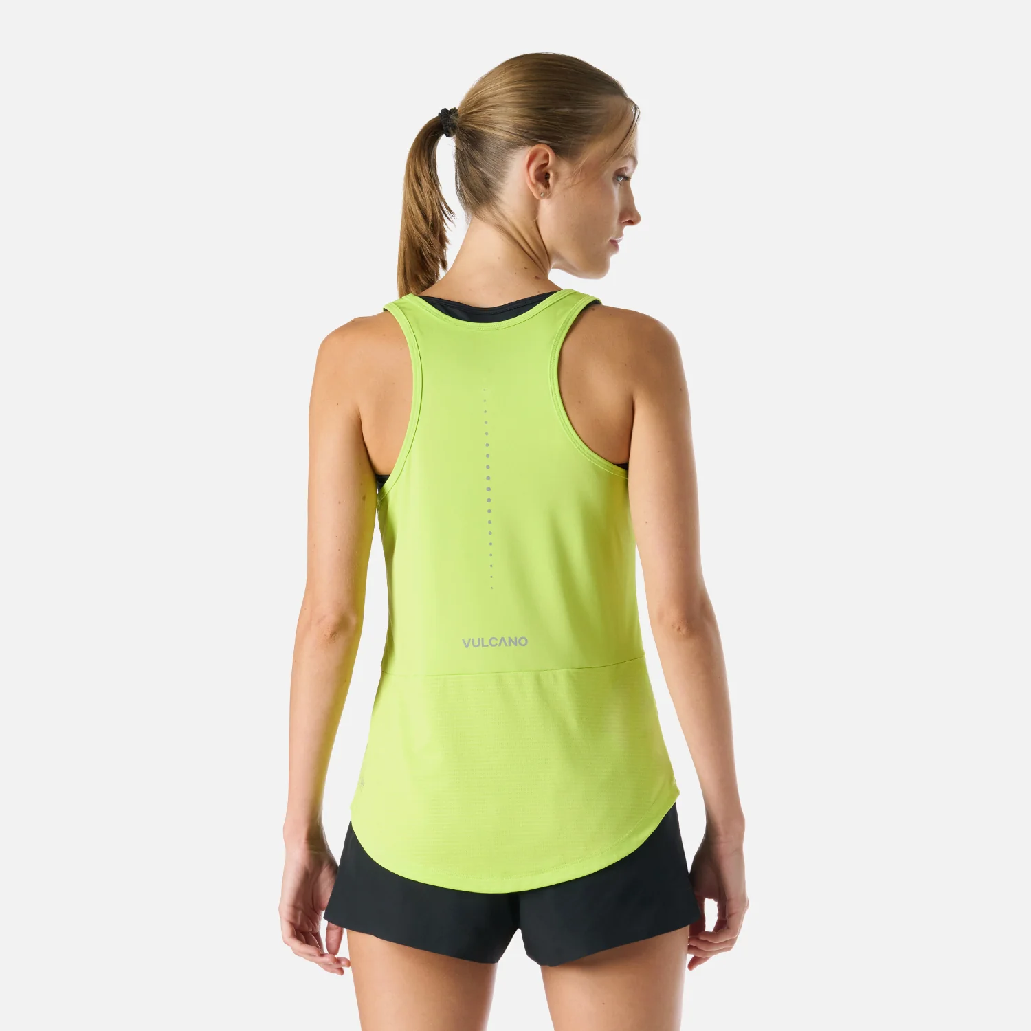 Polera Mujer Built To Move Tank Top Verde Lima Vulcano - Image 4