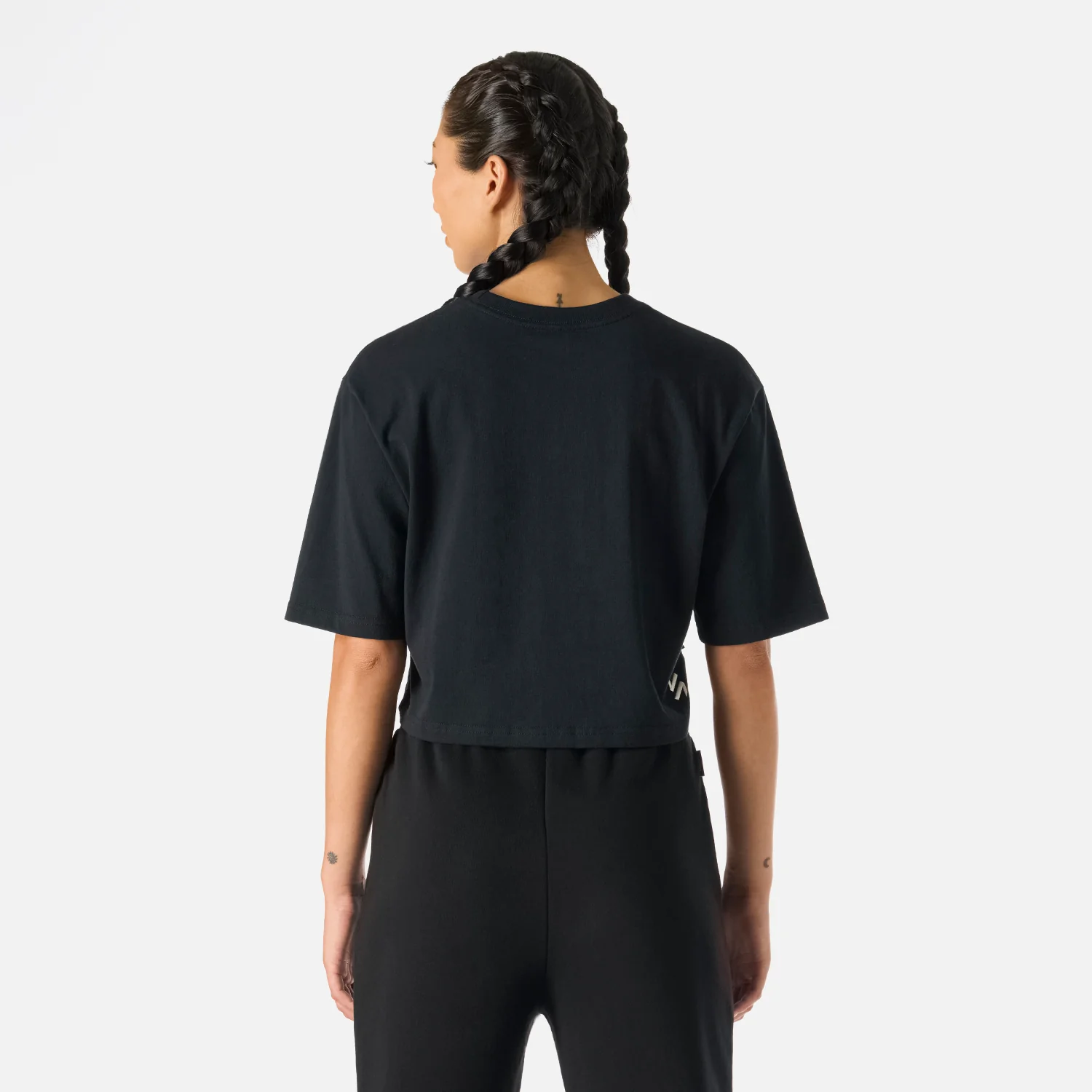 Polera Mujer Cool Down Crop T-Shirt Negro Vulcano - Image 4