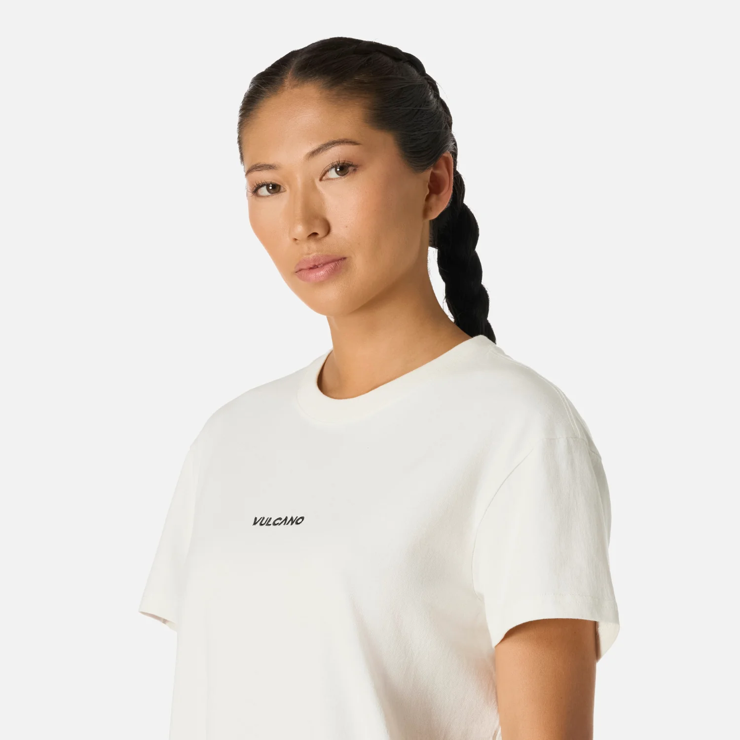 Polera Mujer Cool Down T-Shirt Blanco Vulcano - Image 5