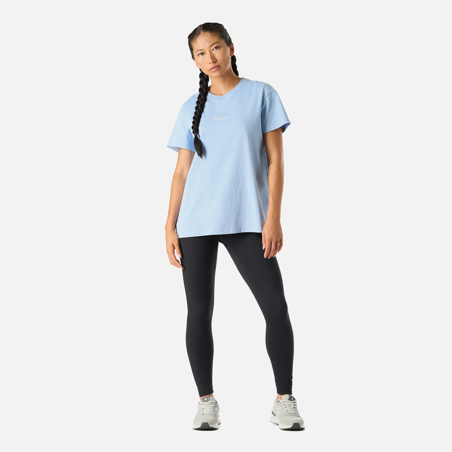 Polera Mujer Cool Down T-Shirt Celeste Vulcano - Image 6