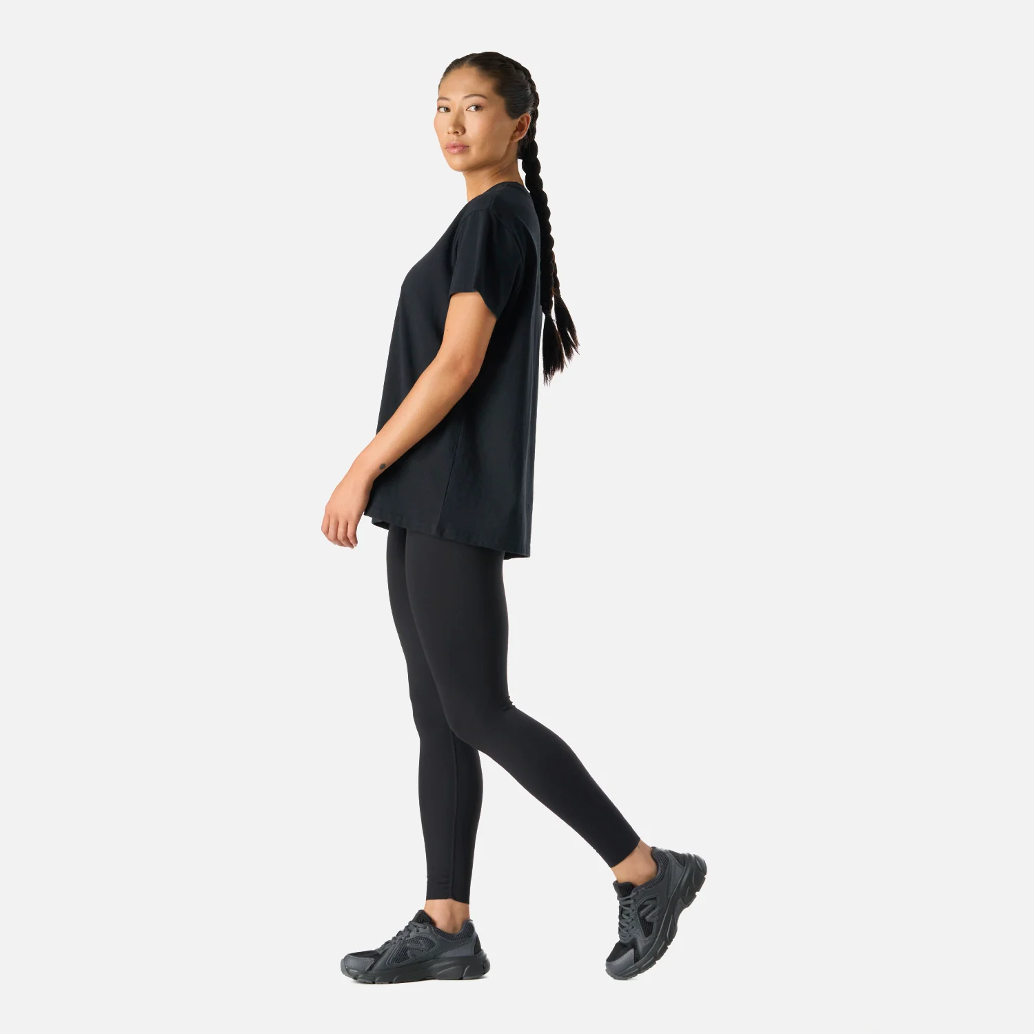 Polera Mujer Cool Down T-Shirt Negro Vulcano - Image 3