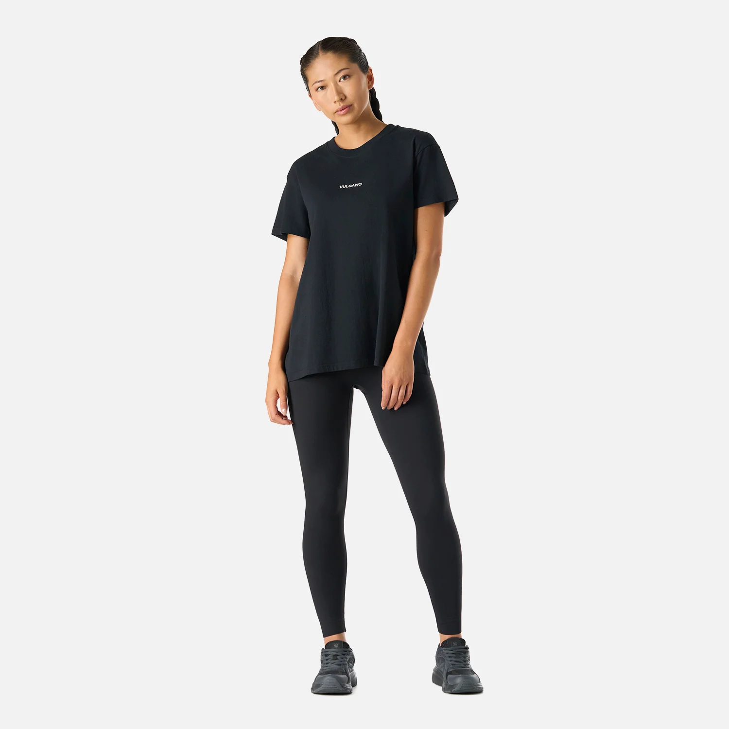 Polera Mujer Cool Down T-Shirt Negro Vulcano - Image 6