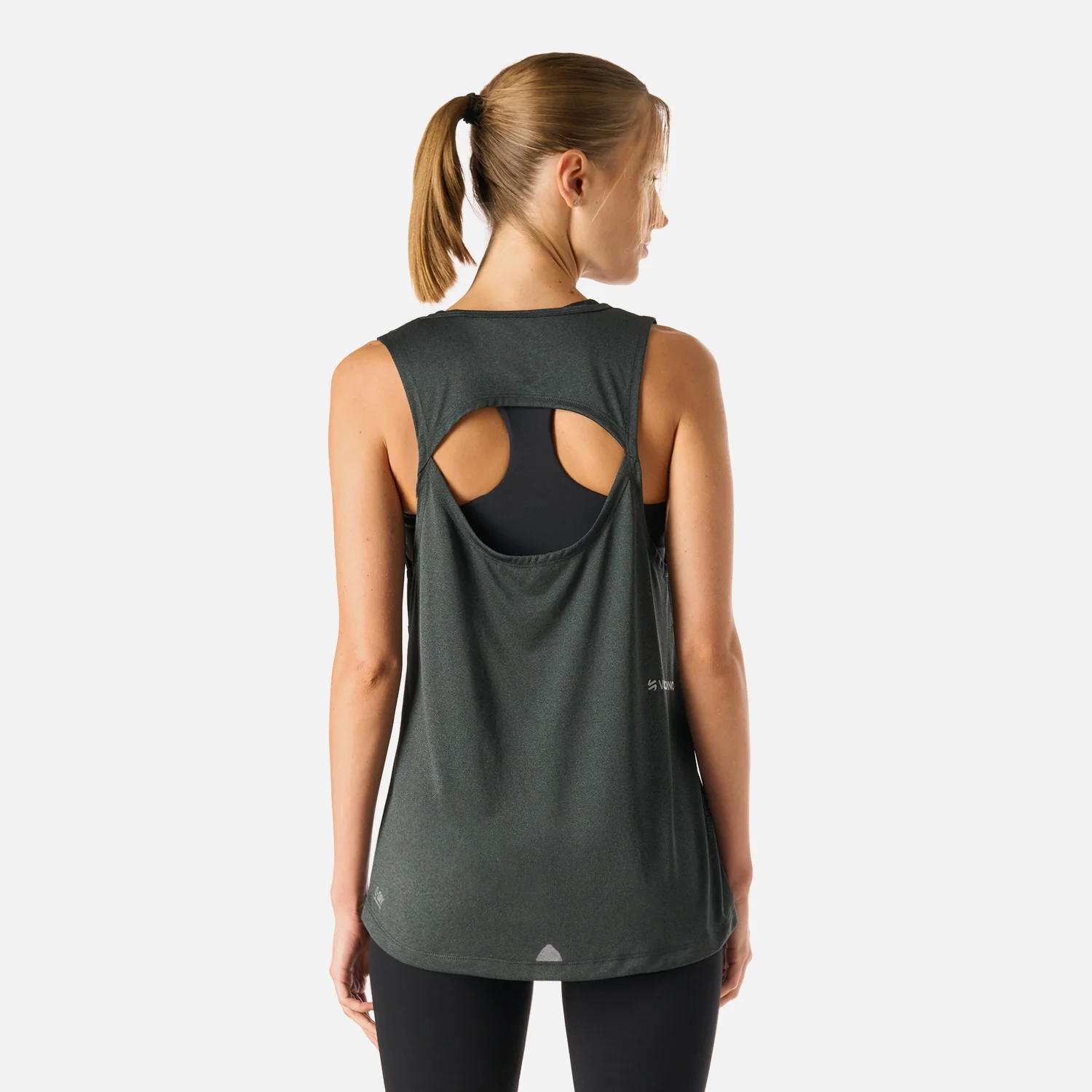 Polera Mujer Tempo Tank Top Melange Gris Vulcano - Image 4