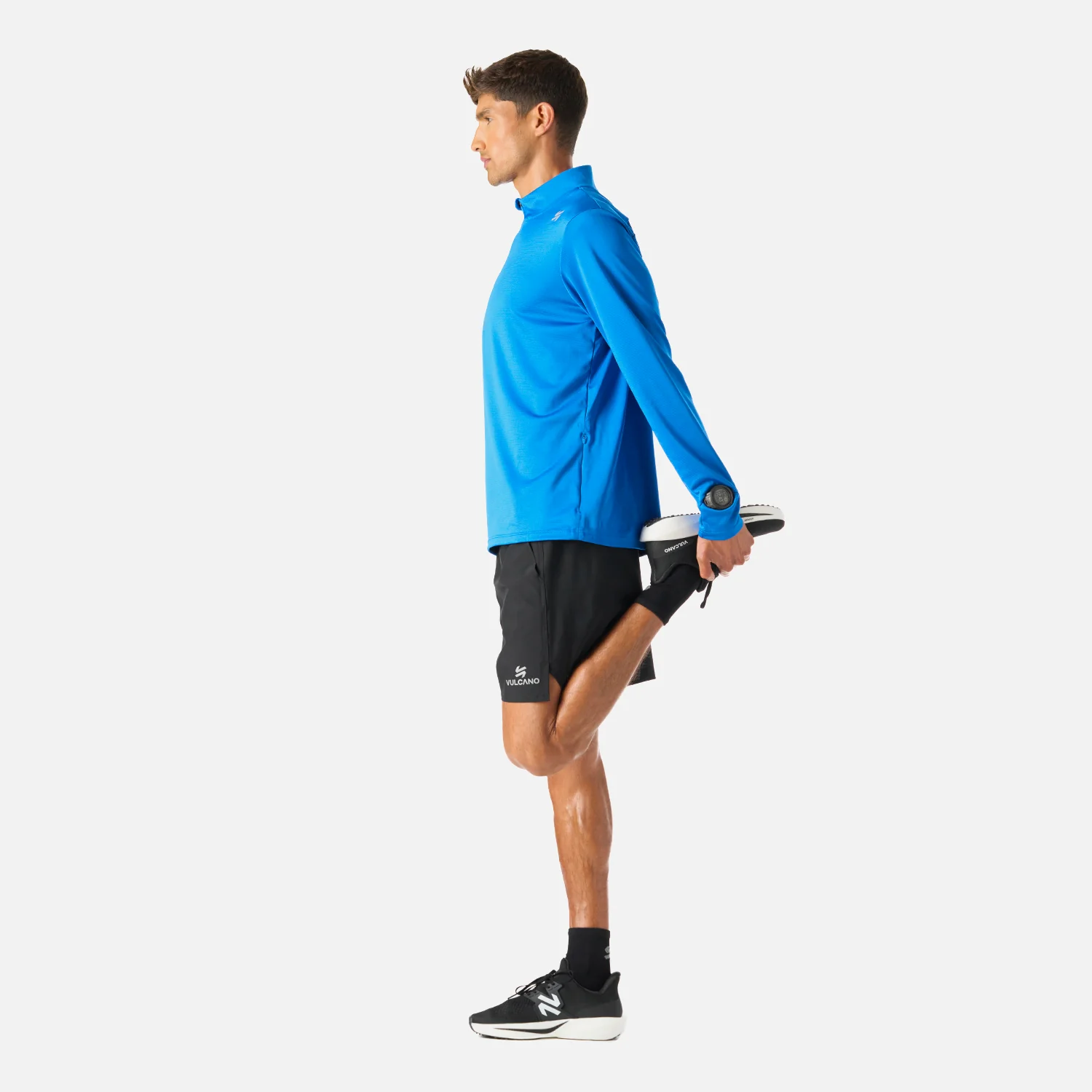 Polerón Hombre Built To Move 1/4 Zip Midlayer Azul Vulcano - Image 9