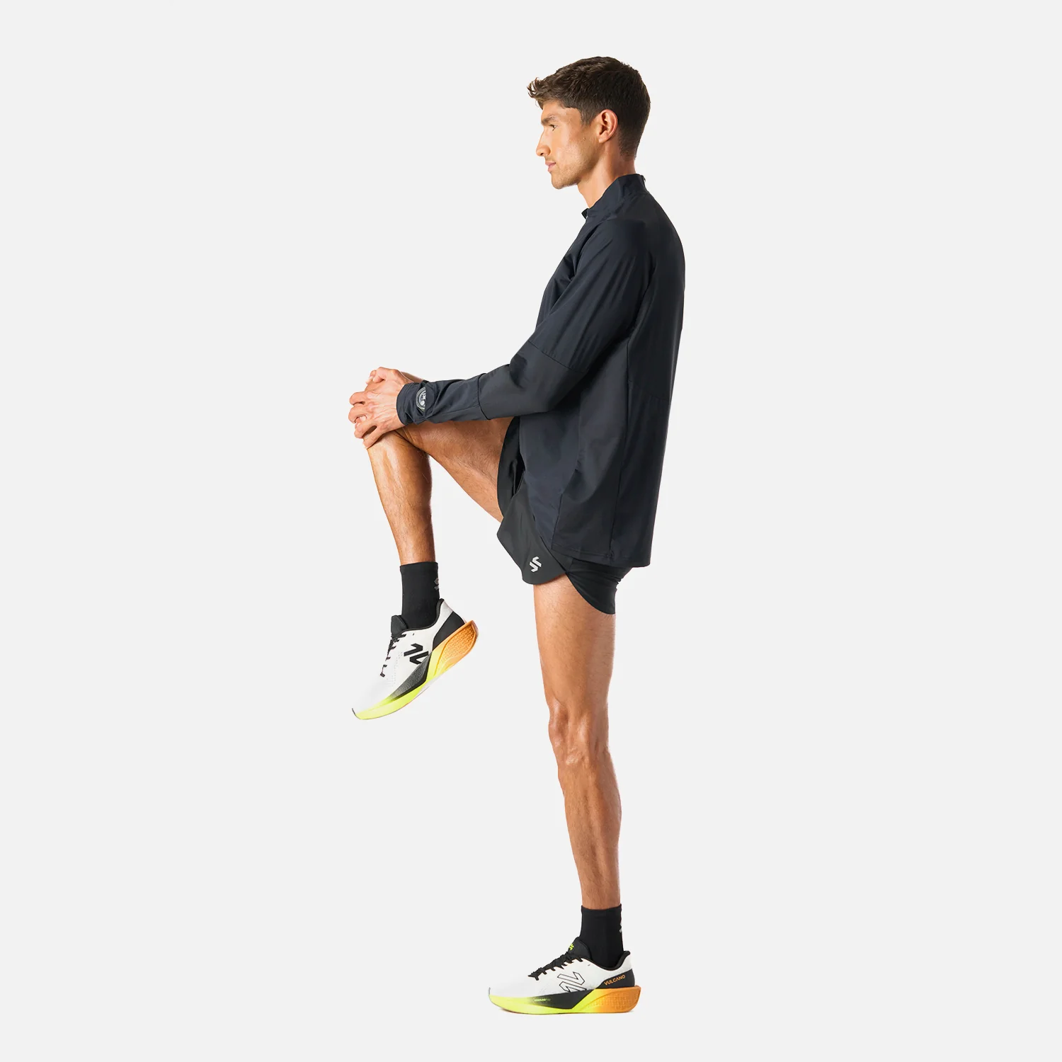 Polerón Hombre Built To Move Pro 1/4 Zip Midlayer Negro Vulcano - Image 7