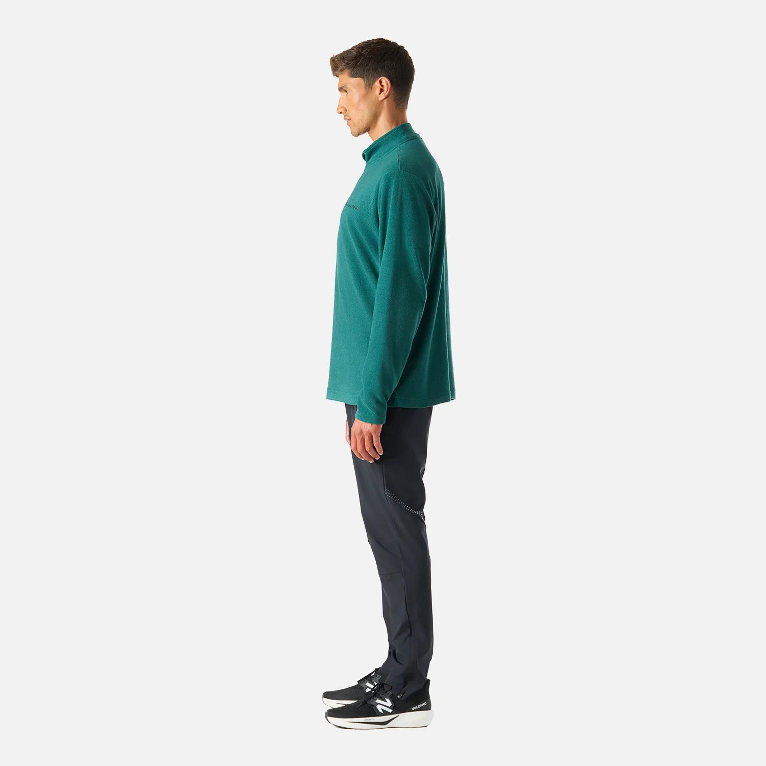 Polerón Hombre Cool Down 1/4 Zip Fleece Petroleo Vulcano - Image 3