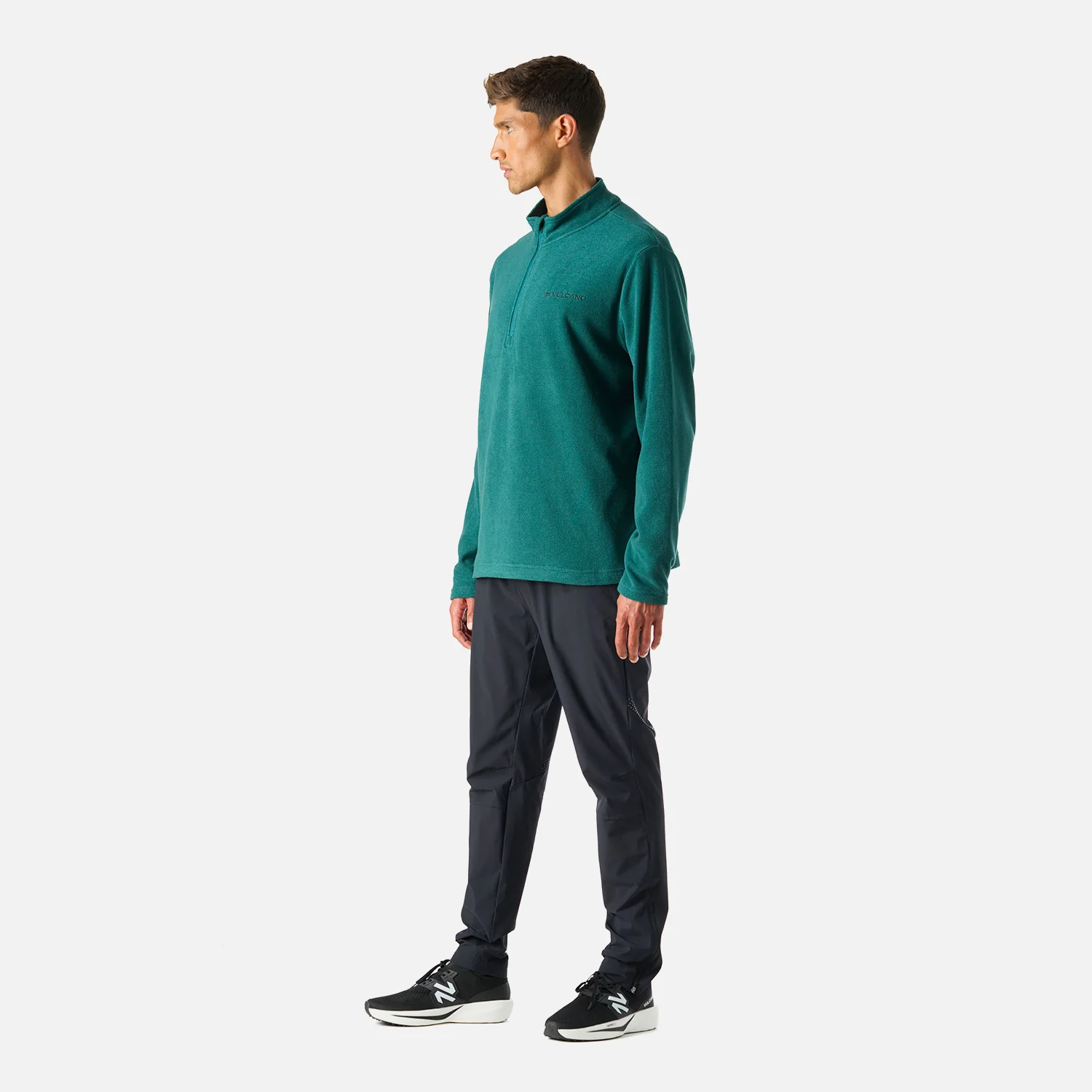 Polerón Hombre Cool Down 1/4 Zip Fleece Petroleo Vulcano - Image 6