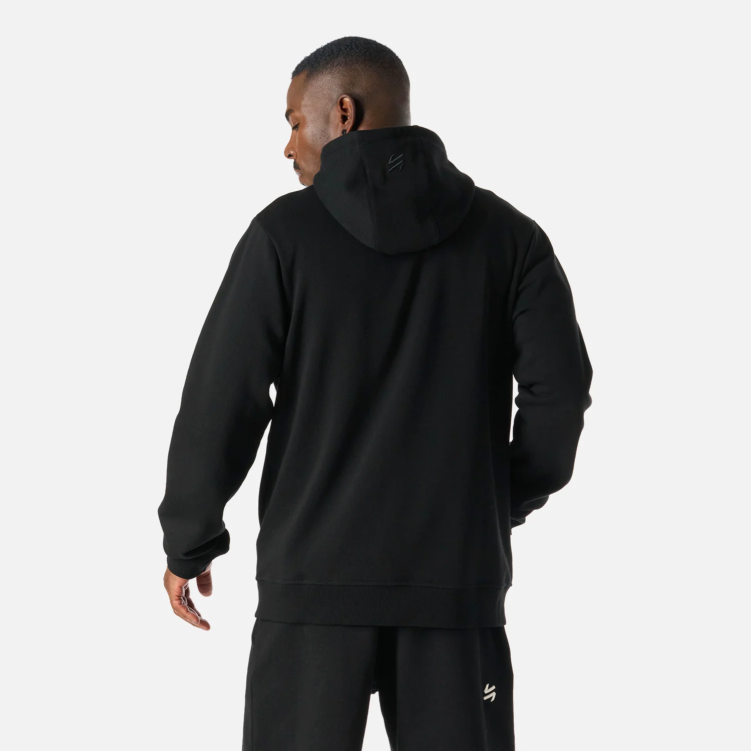 Polerón Hombre Cool Down Full Zip Sweatshirt Hoody Negro Vulcano - Image 4