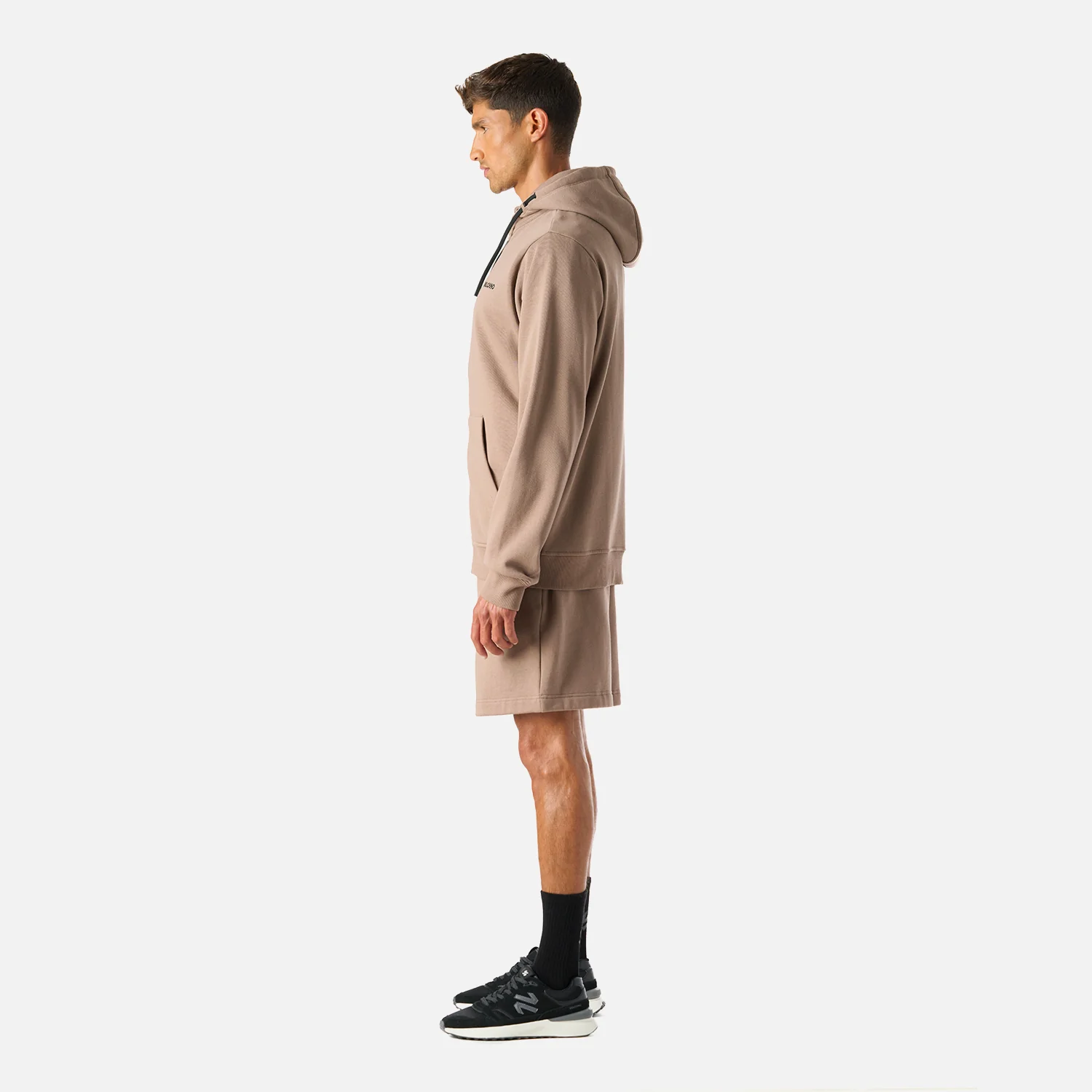 Polerón Hombre Cool Down Full Zip Sweatshirt Hoody Taupe Vulcano - Image 3