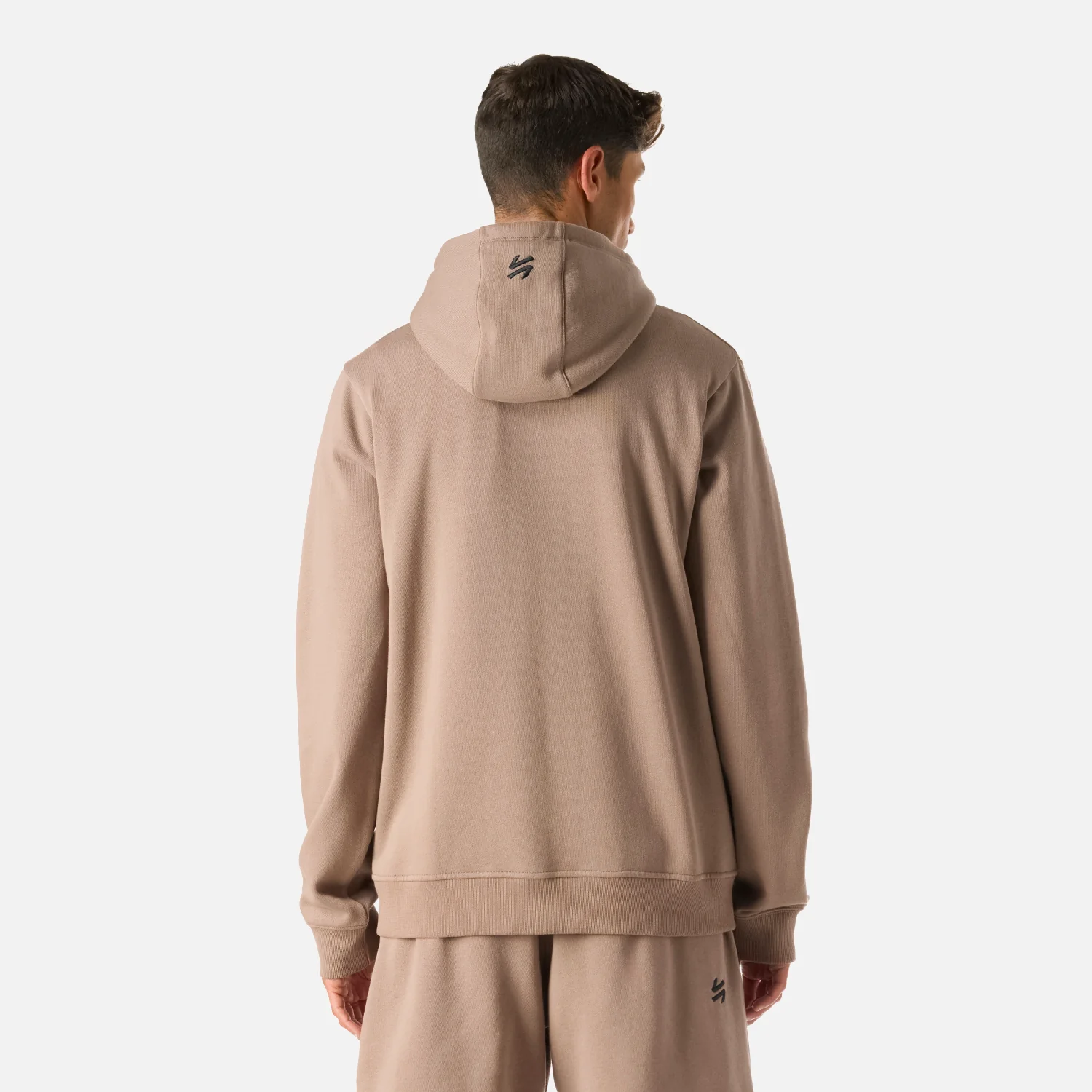 Polerón Hombre Cool Down Full Zip Sweatshirt Hoody Taupe Vulcano - Image 4