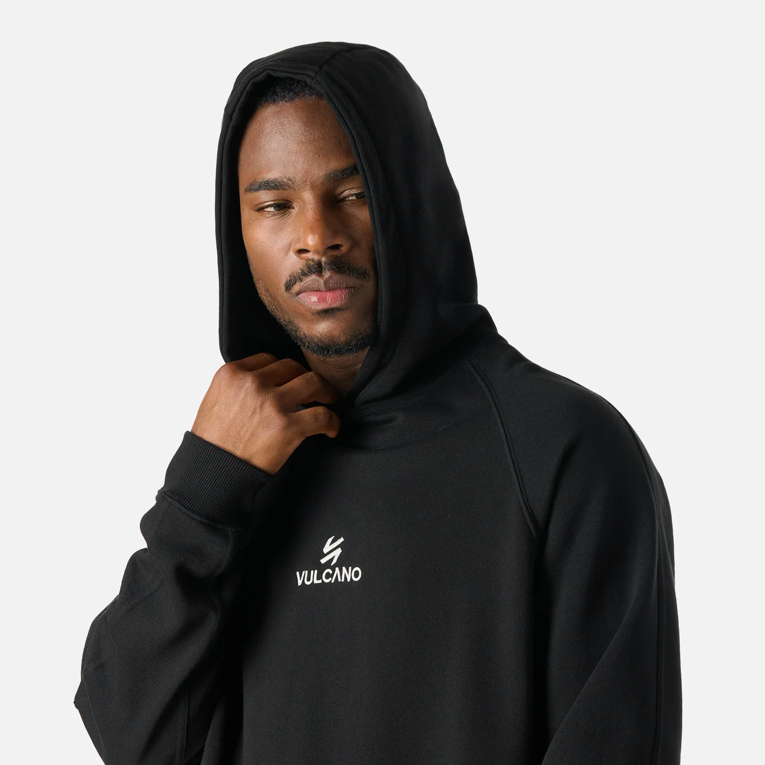 Polerón Hombre Cool Down Sweatshirt Hoody Negro Vulcano - Image 5
