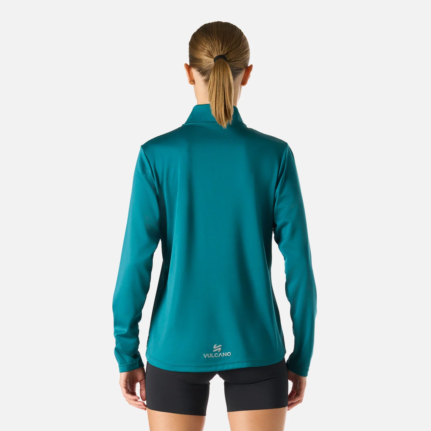 Polerón Mujer Built To Move 1/4 Zip Midlayer Petroleo Vulcano - Image 4
