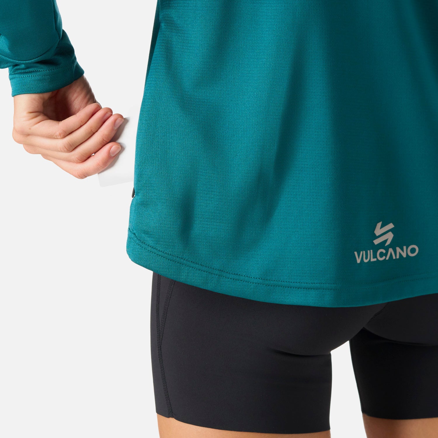 Polerón Mujer Built To Move 1/4 Zip Midlayer Petroleo Vulcano - Image 7
