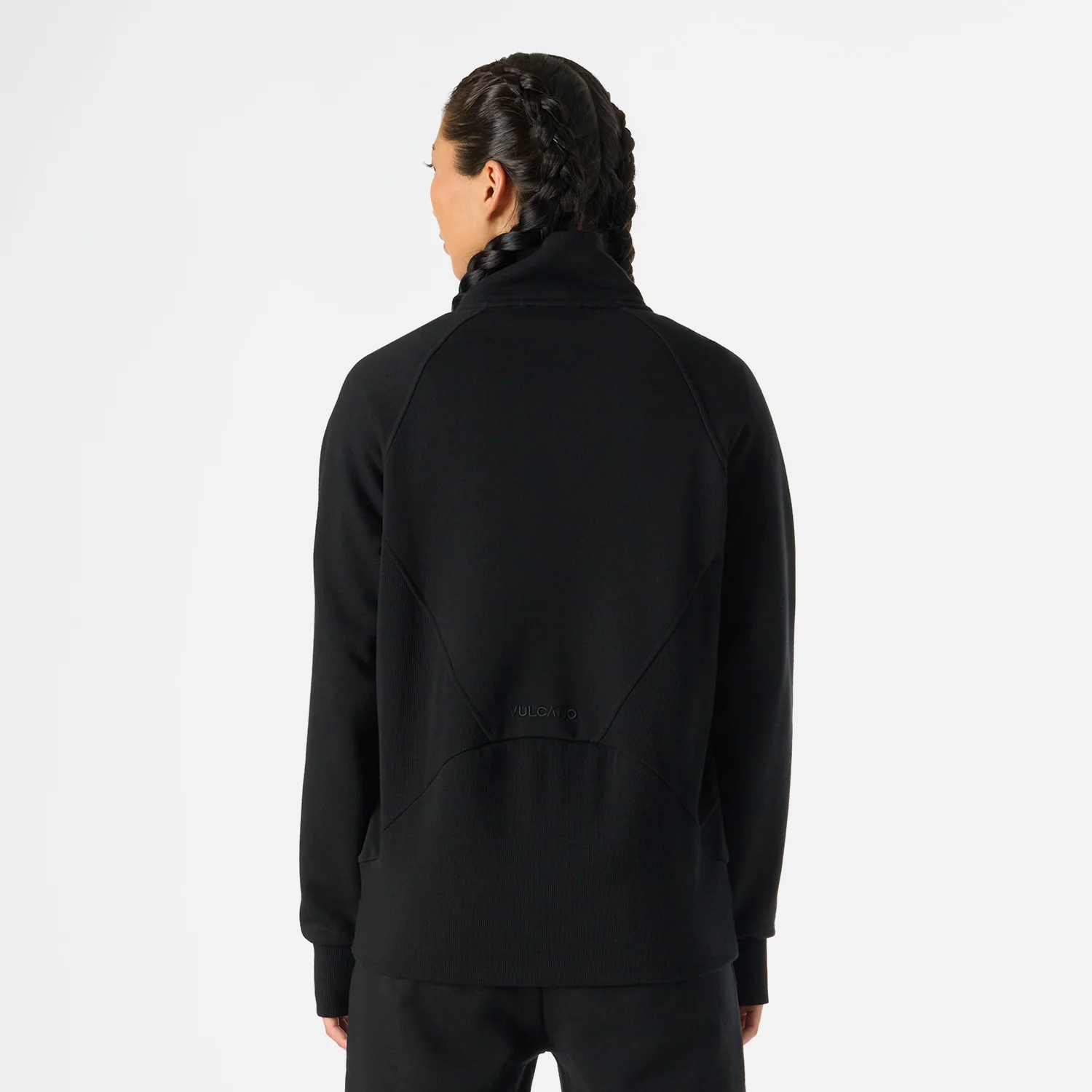 Polerón Mujer Cool Down Full Zip Sweatshirt Negro Vulcano - Image 4