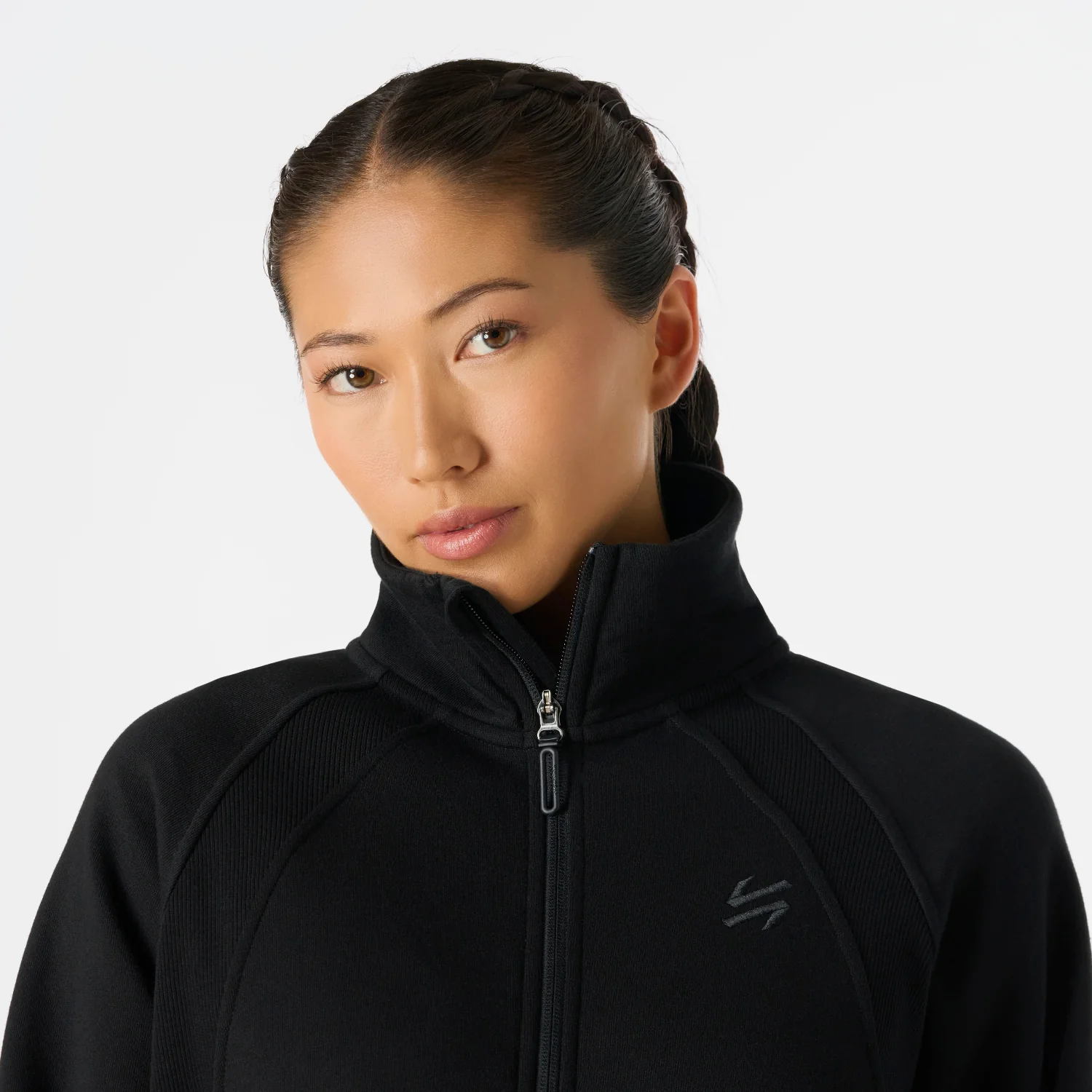 Polerón Mujer Cool Down Full Zip Sweatshirt Negro Vulcano - Image 5