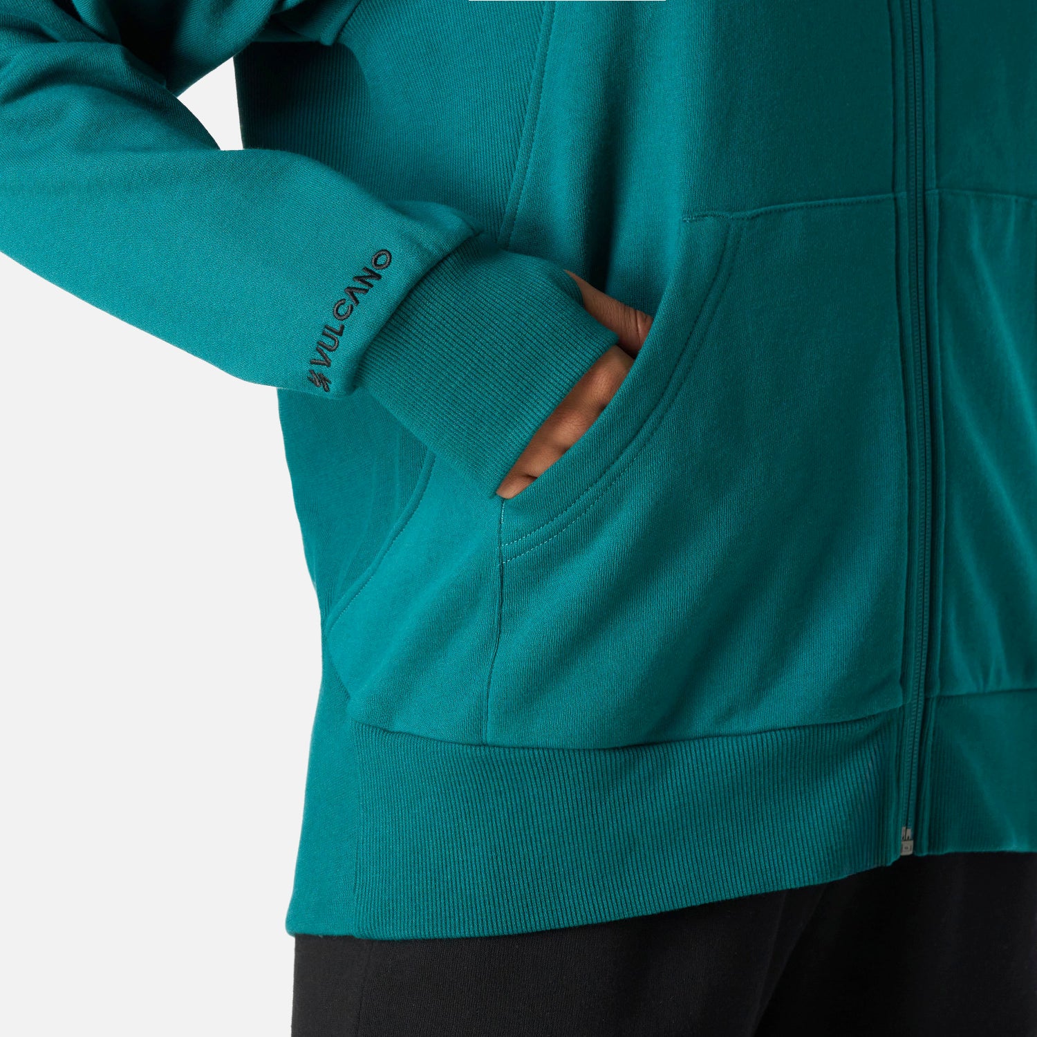 Polerón Mujer Cool Down Full Zip Sweatshirt Petroleo Vulcano - Image 5
