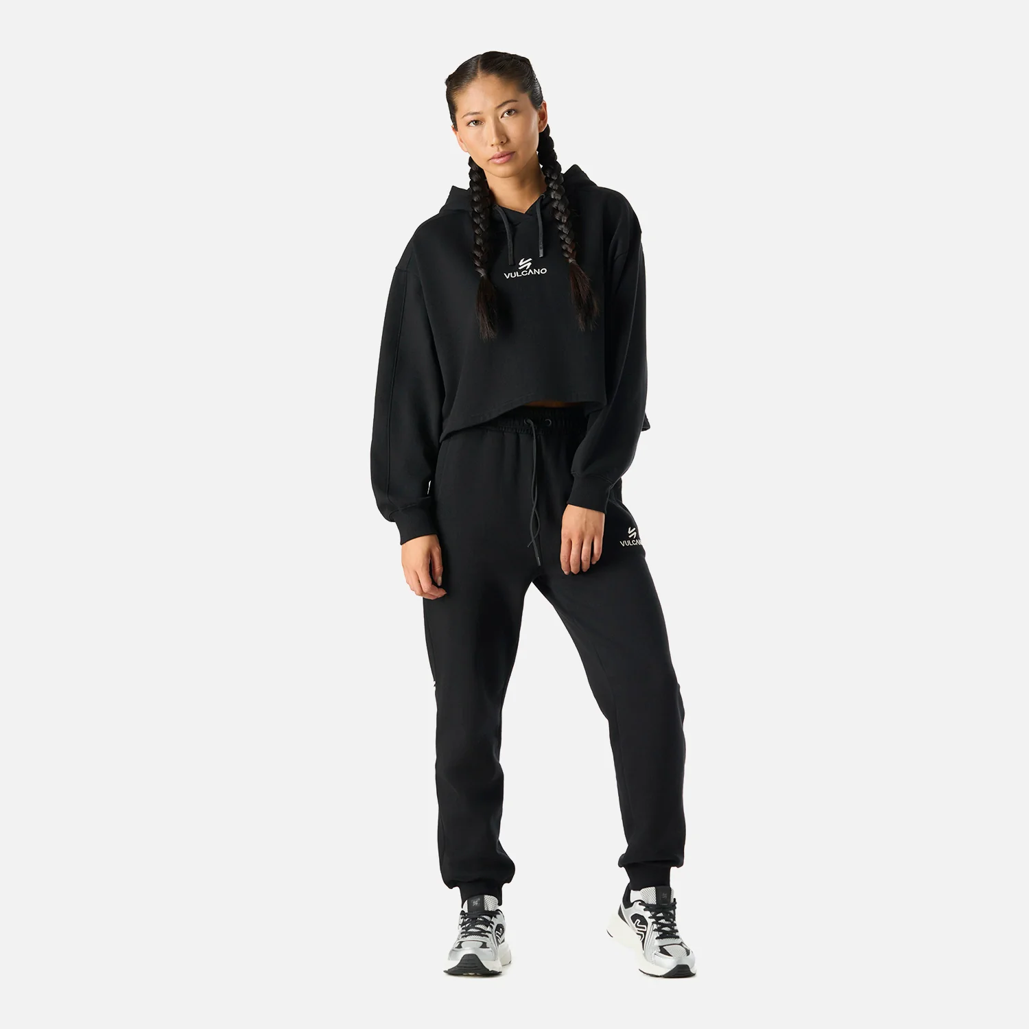 Polerón Mujer Cool Down Sweatshirt Hoody Negro Vulcano - Image 7