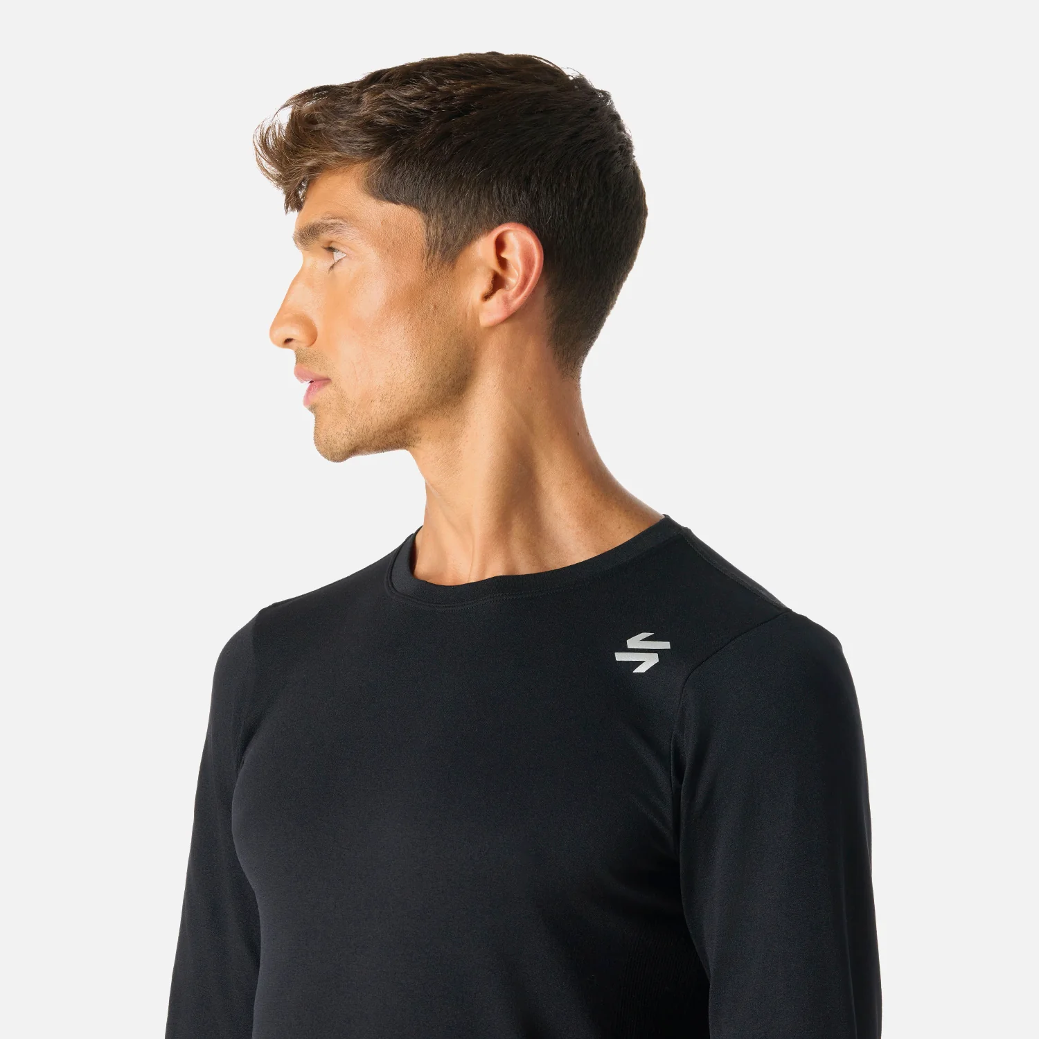 Primera Capa Hombre Built To Move Warm Shield Top Negro Vulcano - Image 5