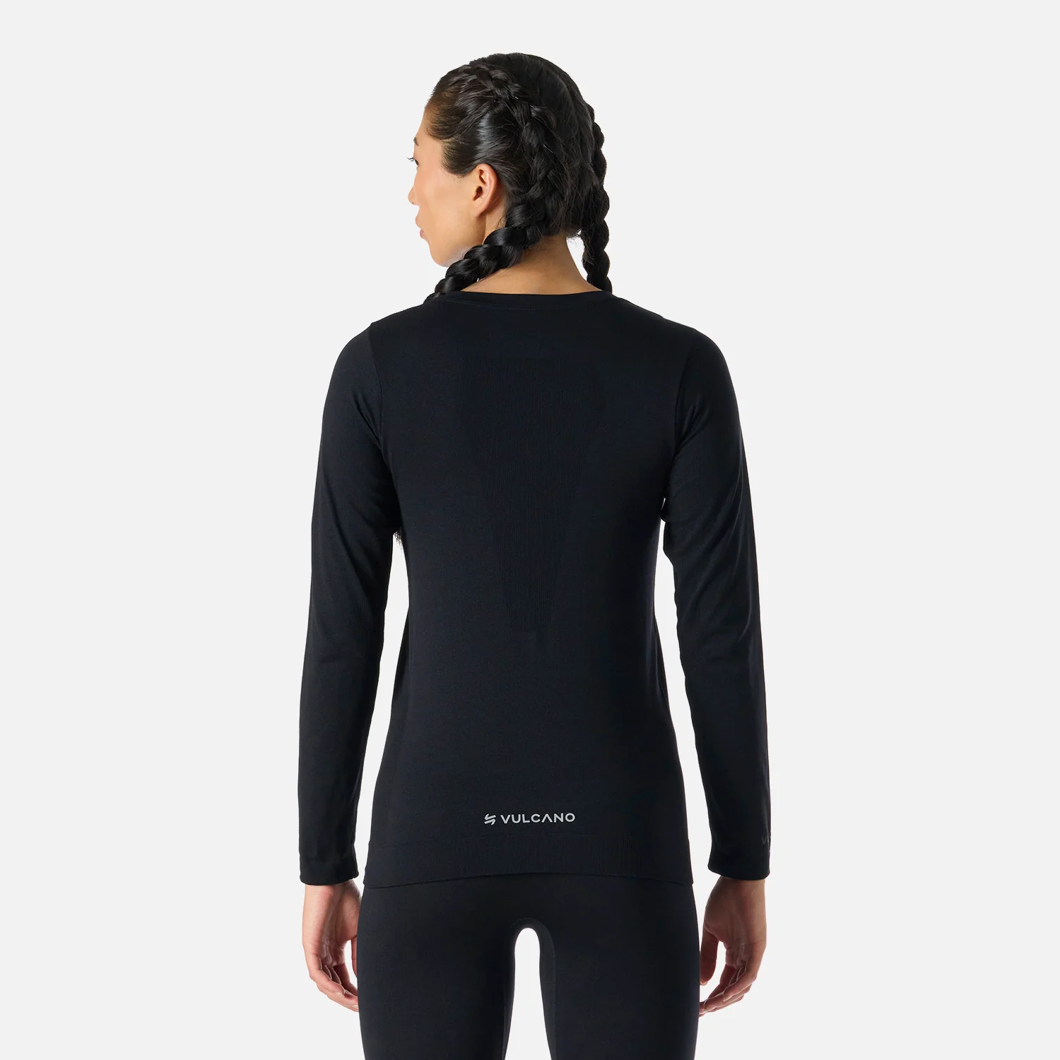 Primera Capa Mujer Built To Move Warm Shield Top Negro Vulcano - Image 4