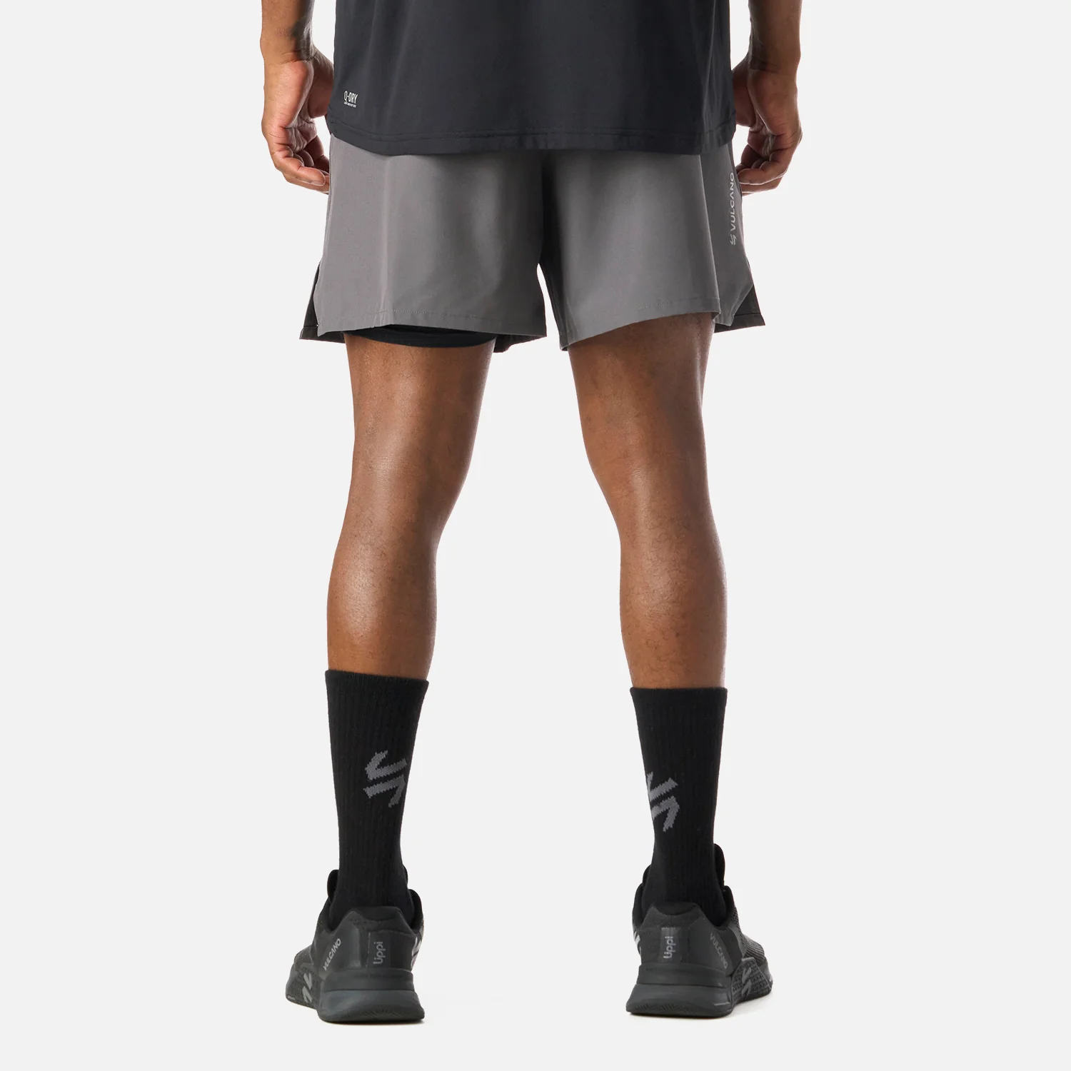 Shorts Hombre Built To Move 2-in-1 5" Shorts Gris Medio Vulcano - Image 4