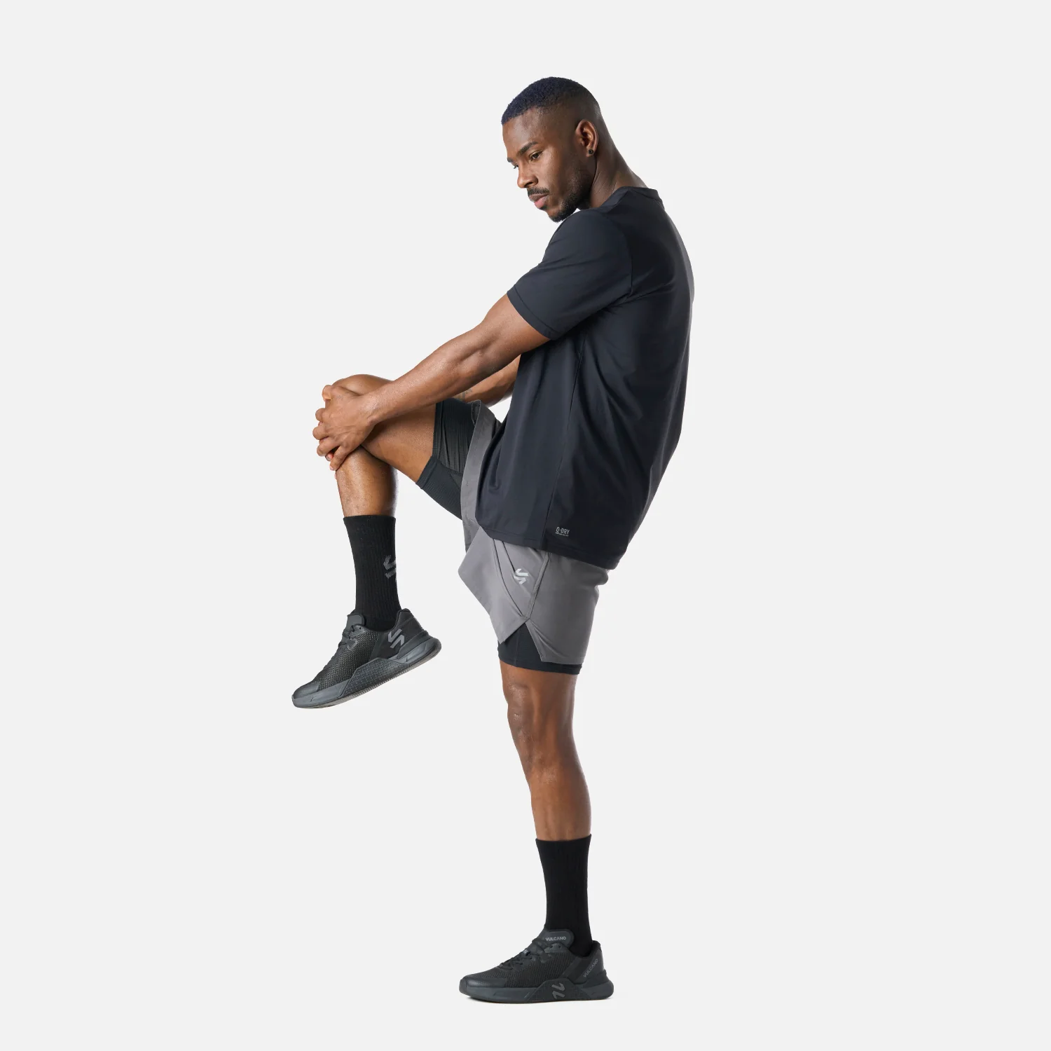 Shorts Hombre Built To Move 2-in-1 5" Shorts Gris Medio Vulcano - Image 8