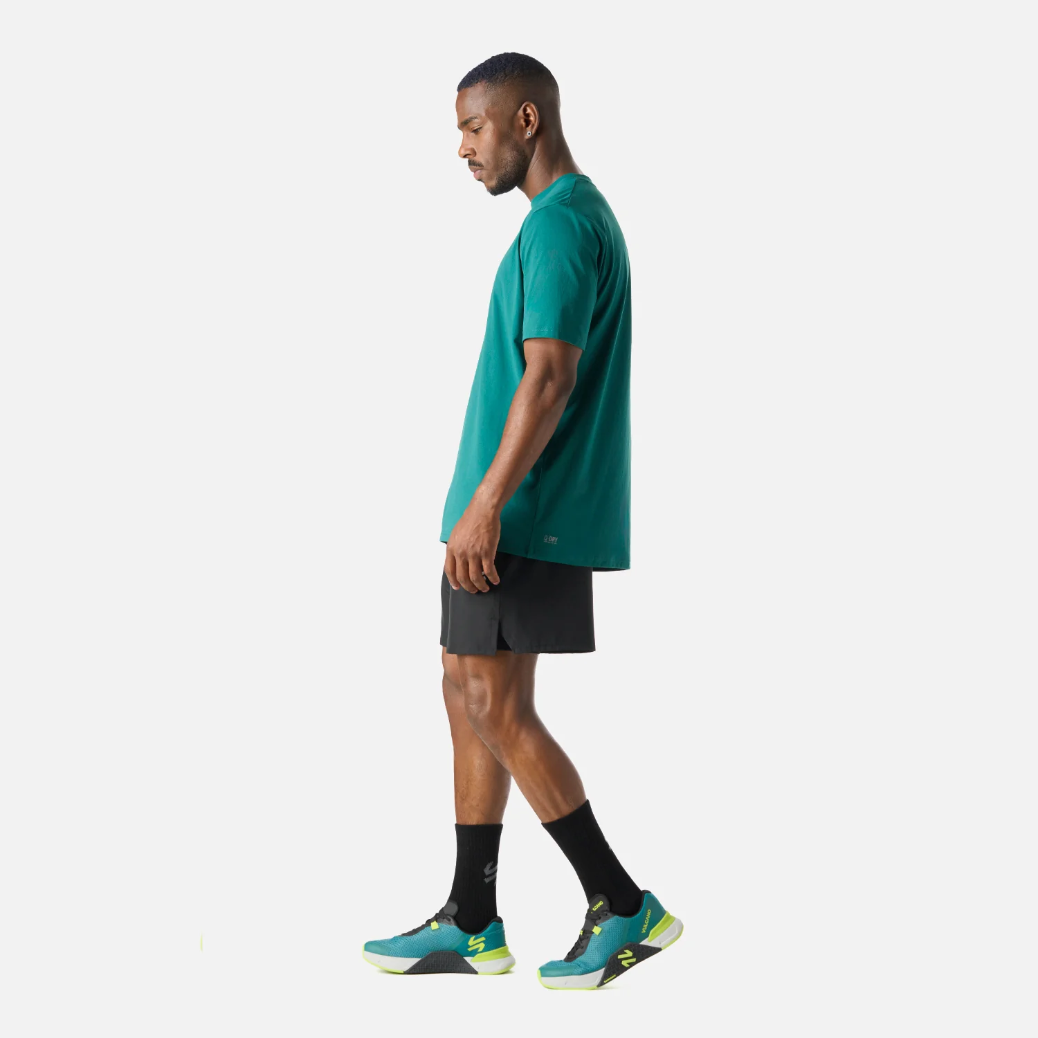 Shorts Hombre Built To Move 2-in-1 5" Shorts Negro Vulcano - Image 3