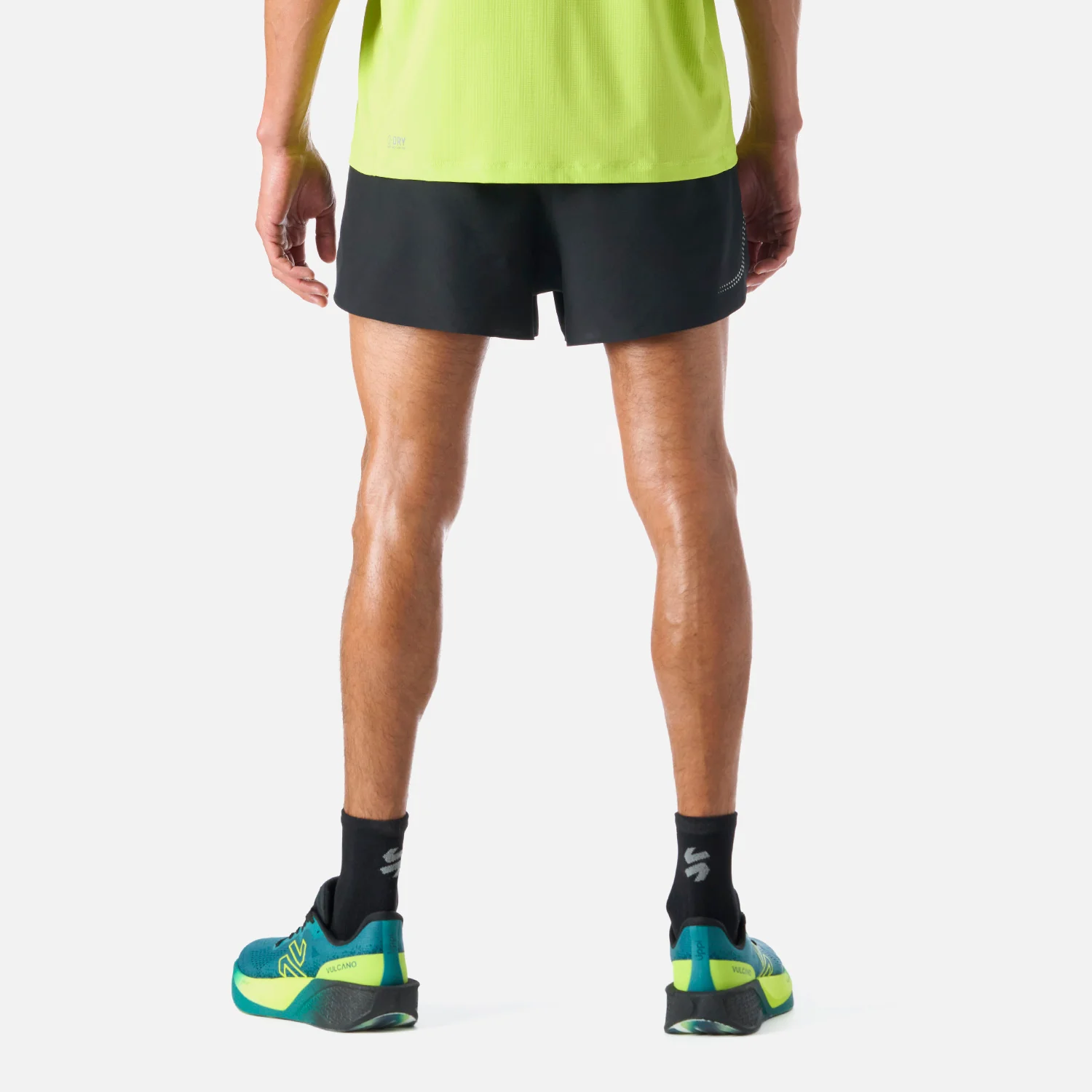 Shorts Hombre Built To Move 3" Shorts Negro Vulcano - Image 4
