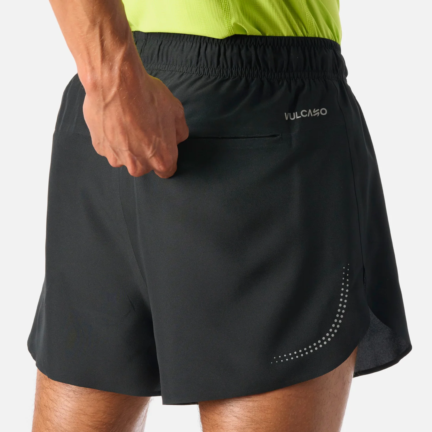 Shorts Hombre Built To Move 3" Shorts Negro Vulcano - Image 6