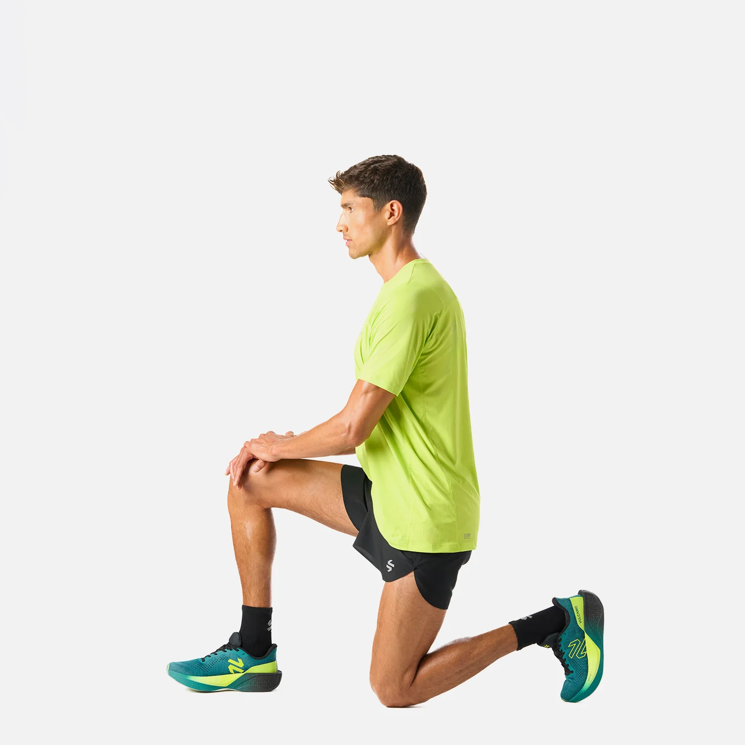 Shorts Hombre Built To Move 3" Shorts Negro Vulcano - Image 7