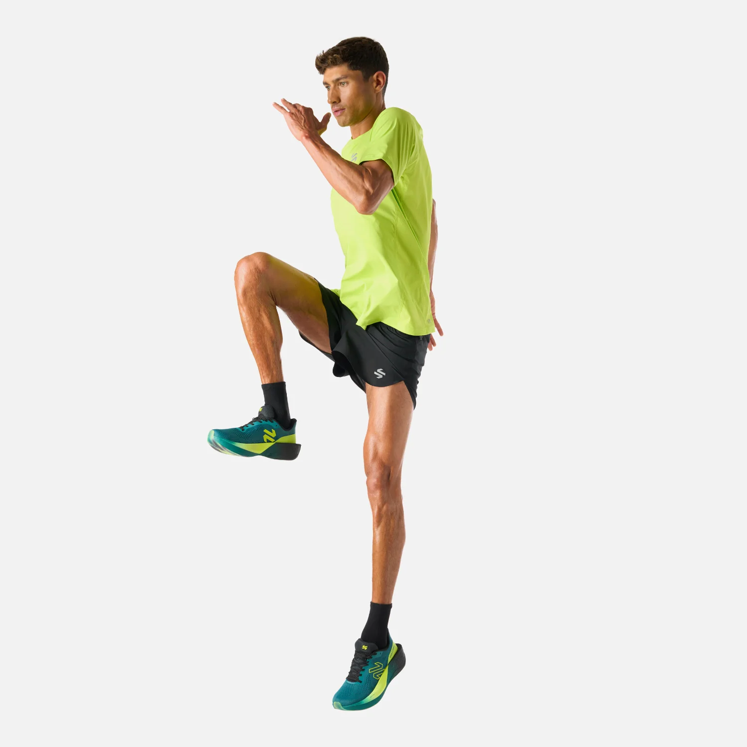 Shorts Hombre Built To Move 3" Shorts Negro Vulcano - Image 8