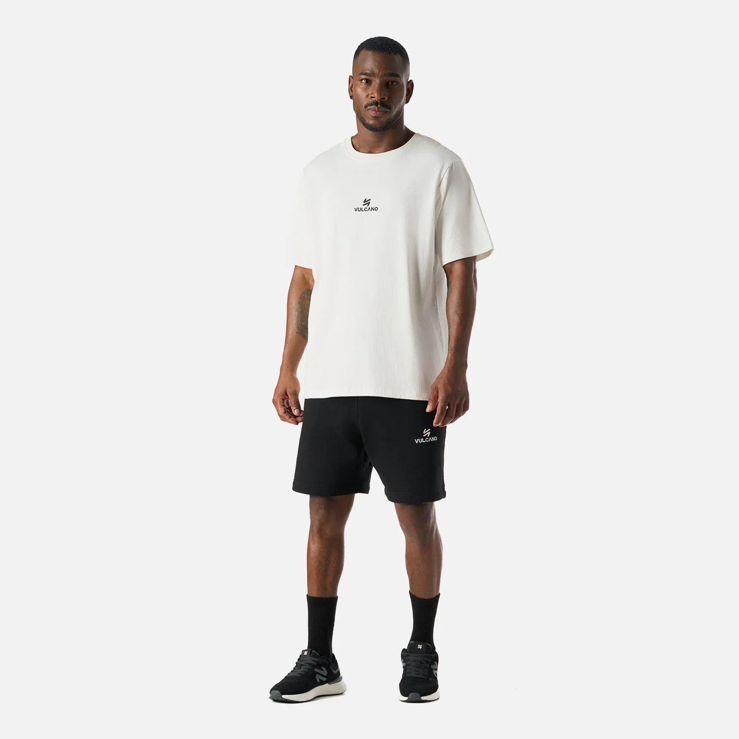 Shorts Hombre Cool Down Shorts Negro Vulcano - Image 7