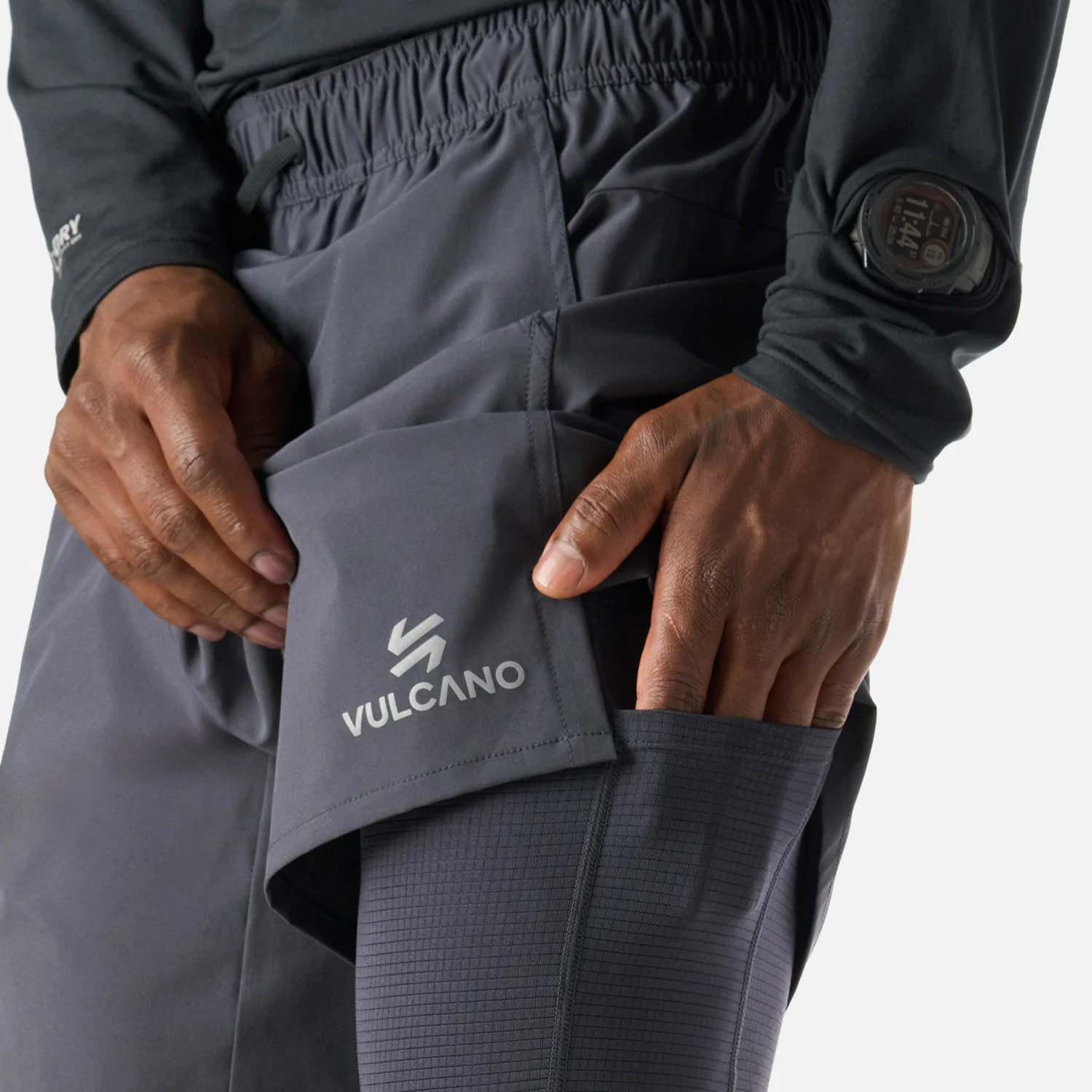 Shorts Hombre Tempo 2-in-1 7" Shorts Grafito Vulcano - Image 6