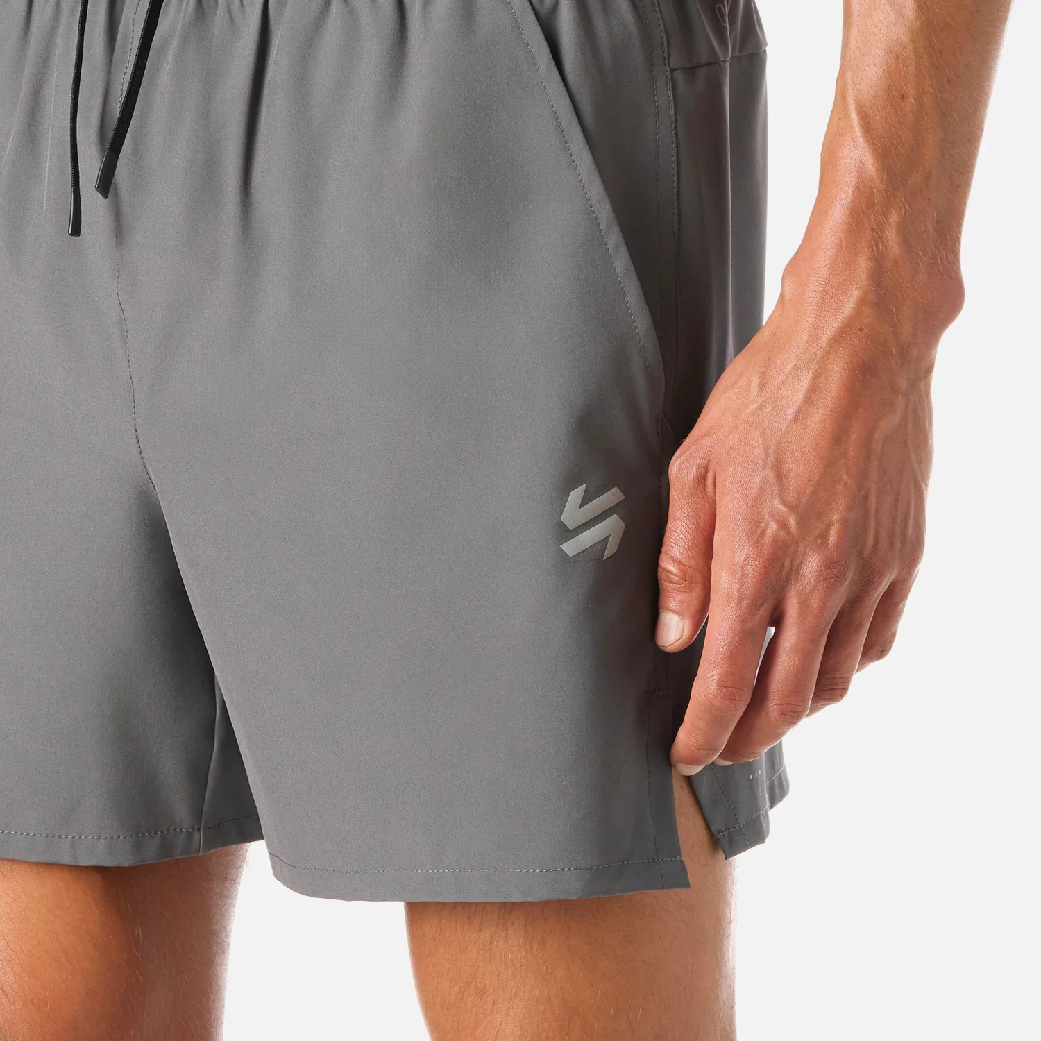Shorts Hombre Tempo 5" Shorts Gris Medio Vulcano - Image 5