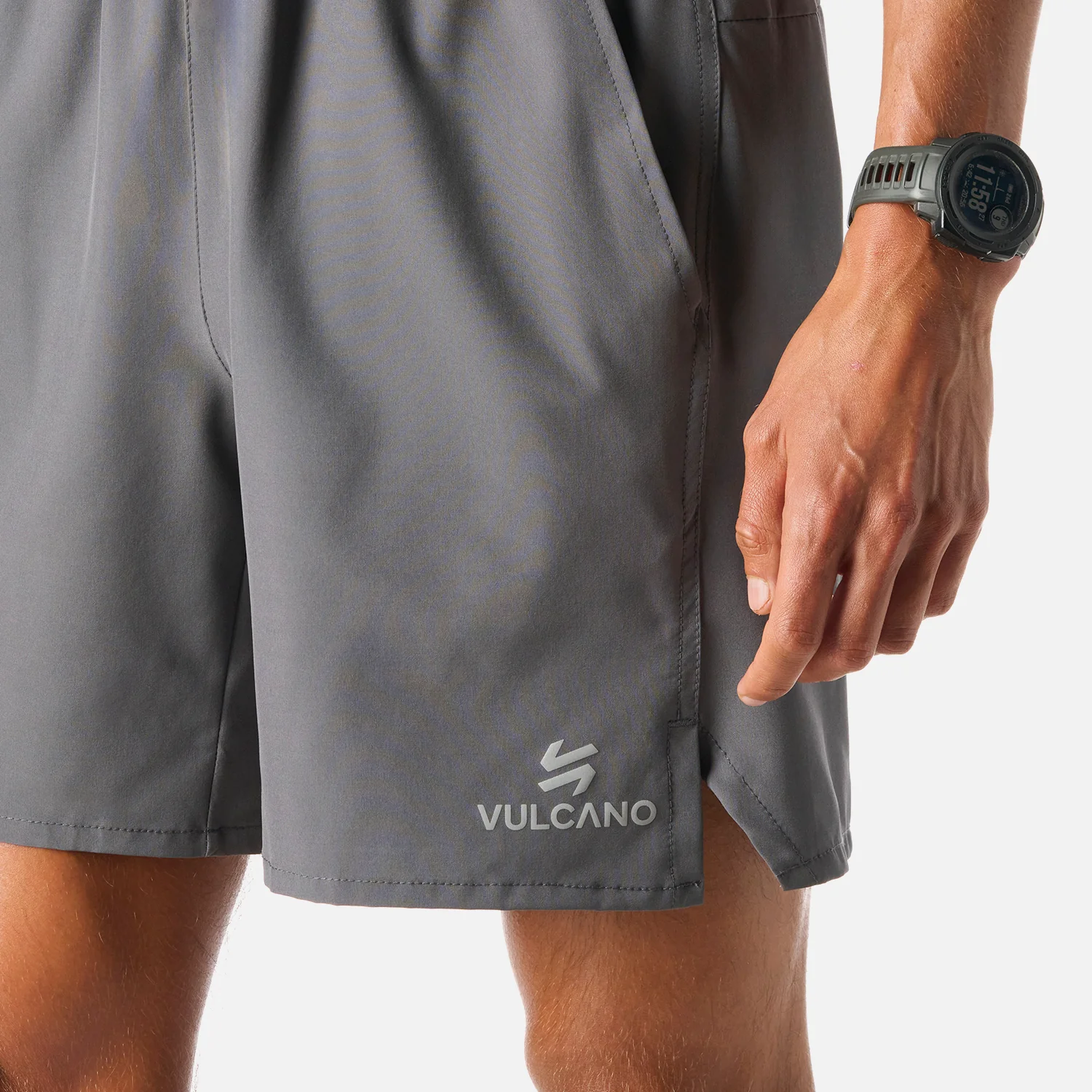 Shorts Hombre Tempo 7" Shorts Gris Medio Vulcano - Image 5