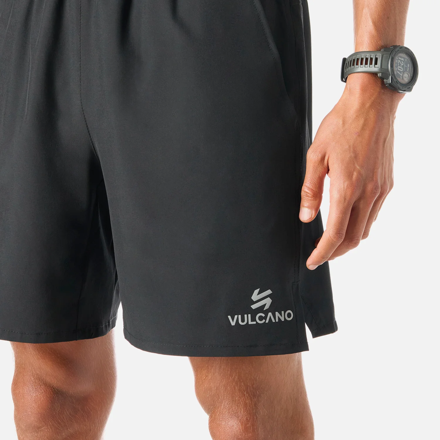 Shorts Hombre Tempo 7" Shorts Negro Vulcano - Image 4
