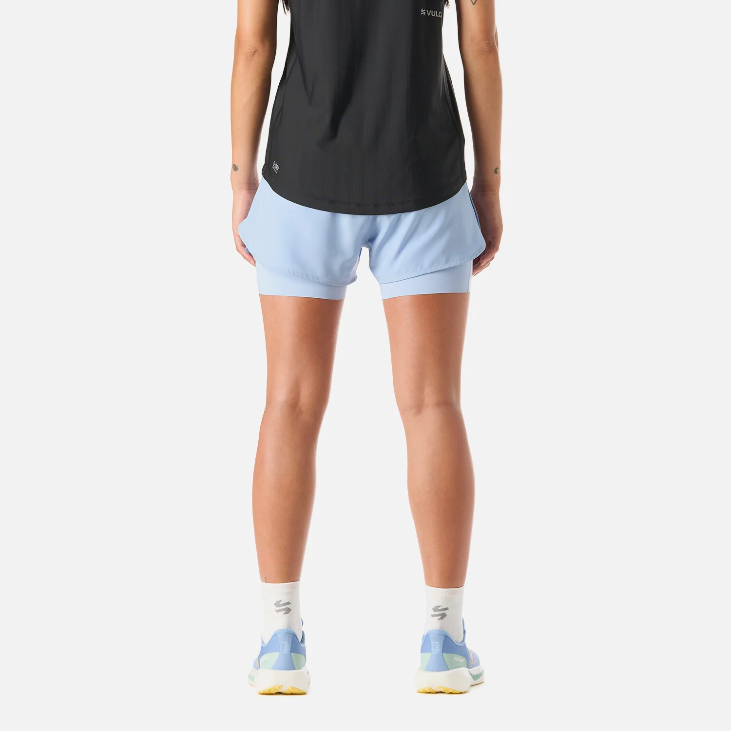 Shorts Mujer Built To Move 2-in-1 2,5" Shorts Celeste Vulcano - Image 4