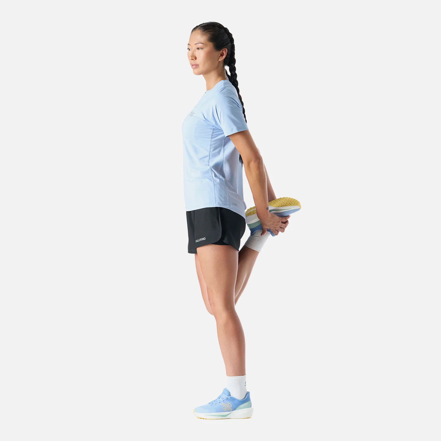 Shorts Mujer Built To Move 2-in-1 2,5" Shorts Negro Vulcano - Image 3