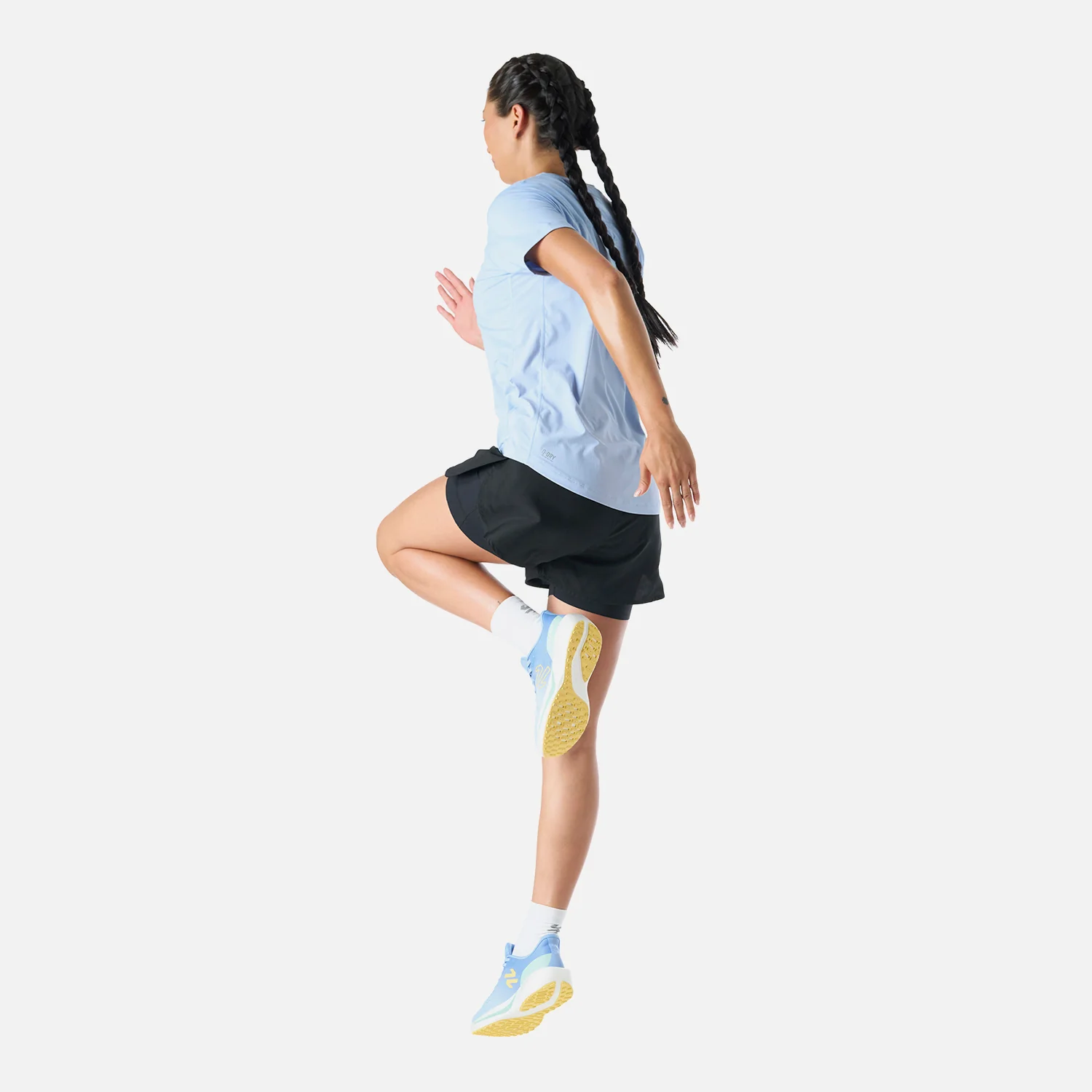Shorts Mujer Built To Move 2-in-1 2,5" Shorts Negro Vulcano - Image 7