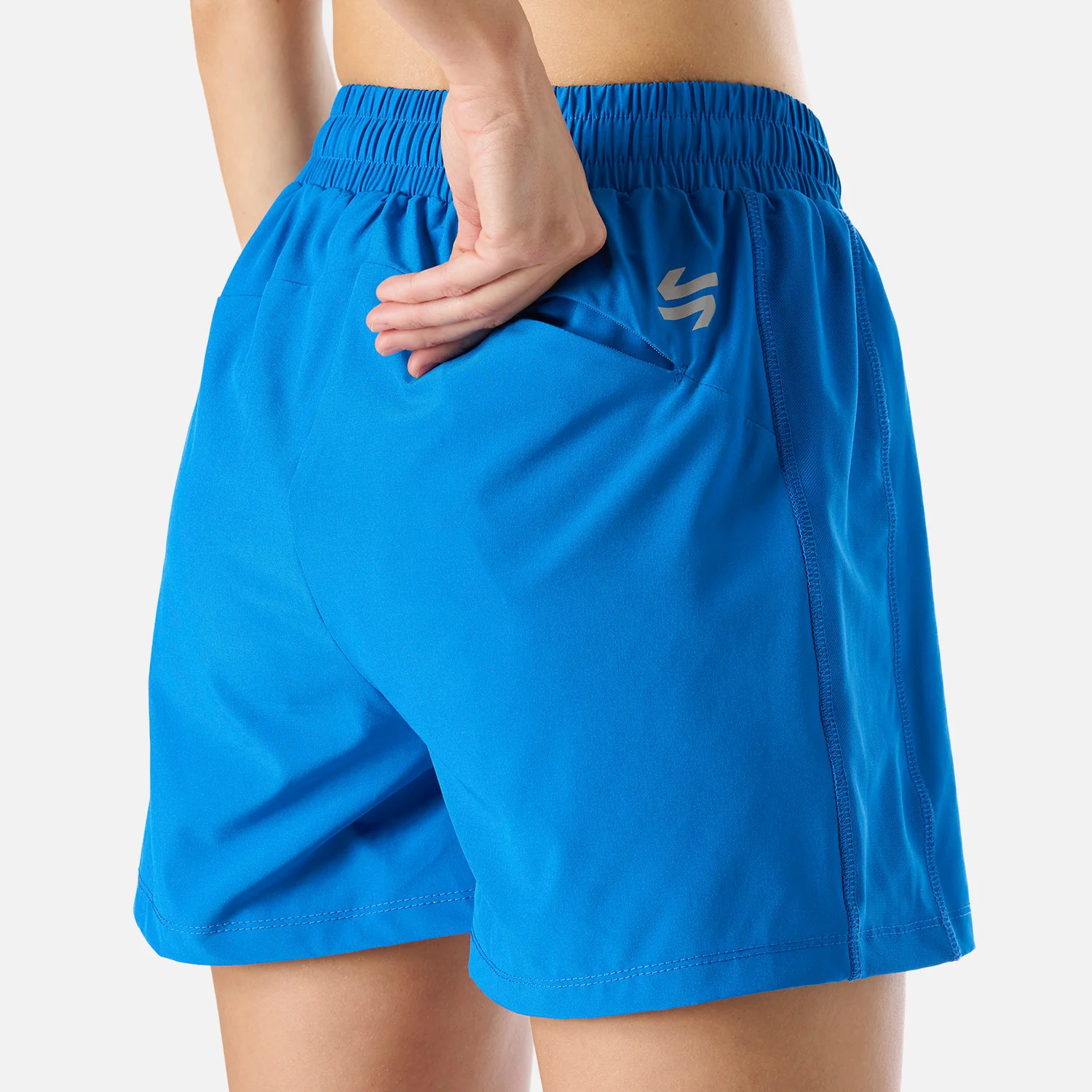 Shorts Mujer Built To Move 4" Shorts Azul Vulcano - Image 6